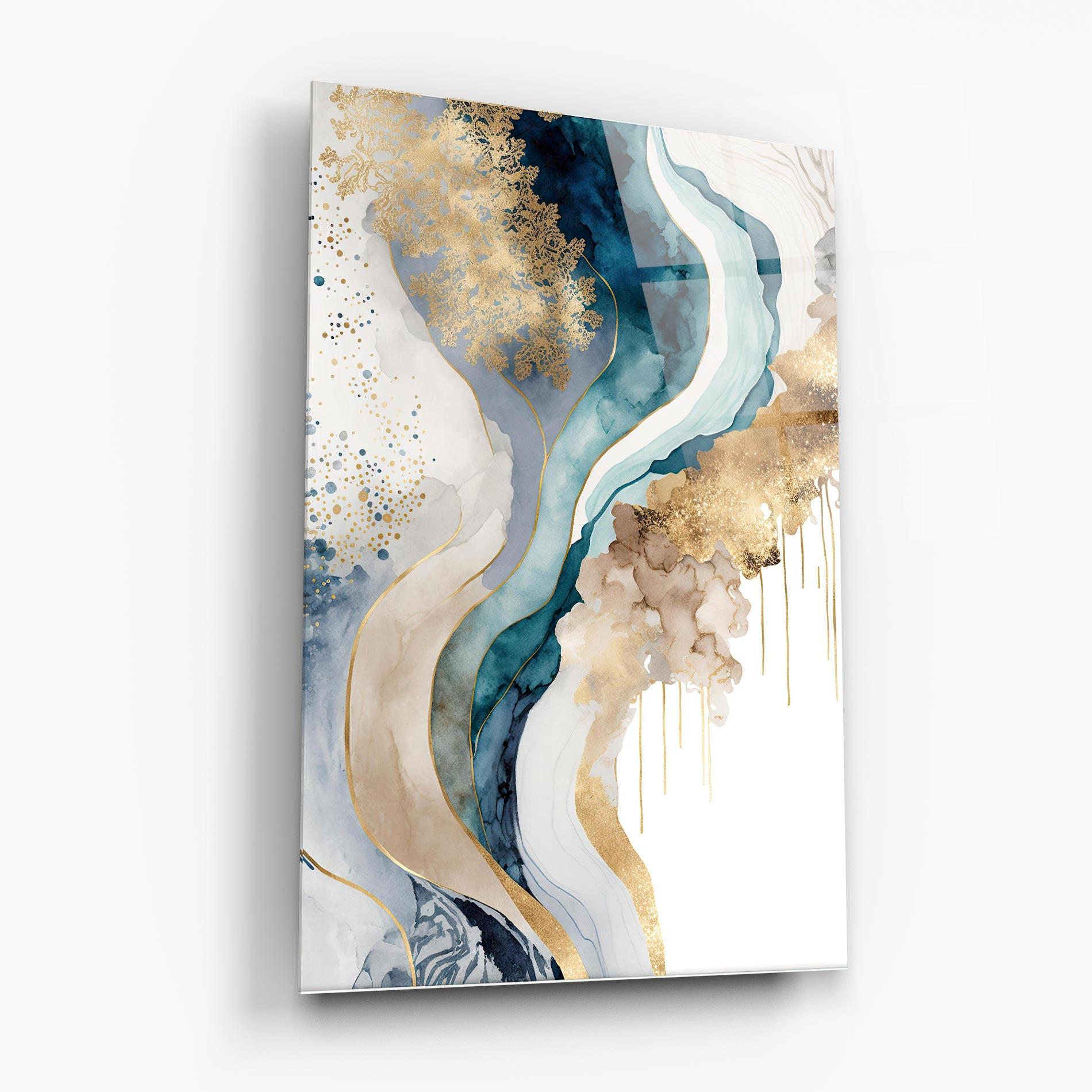 Üvegkép Light Blue Waves mockup 6