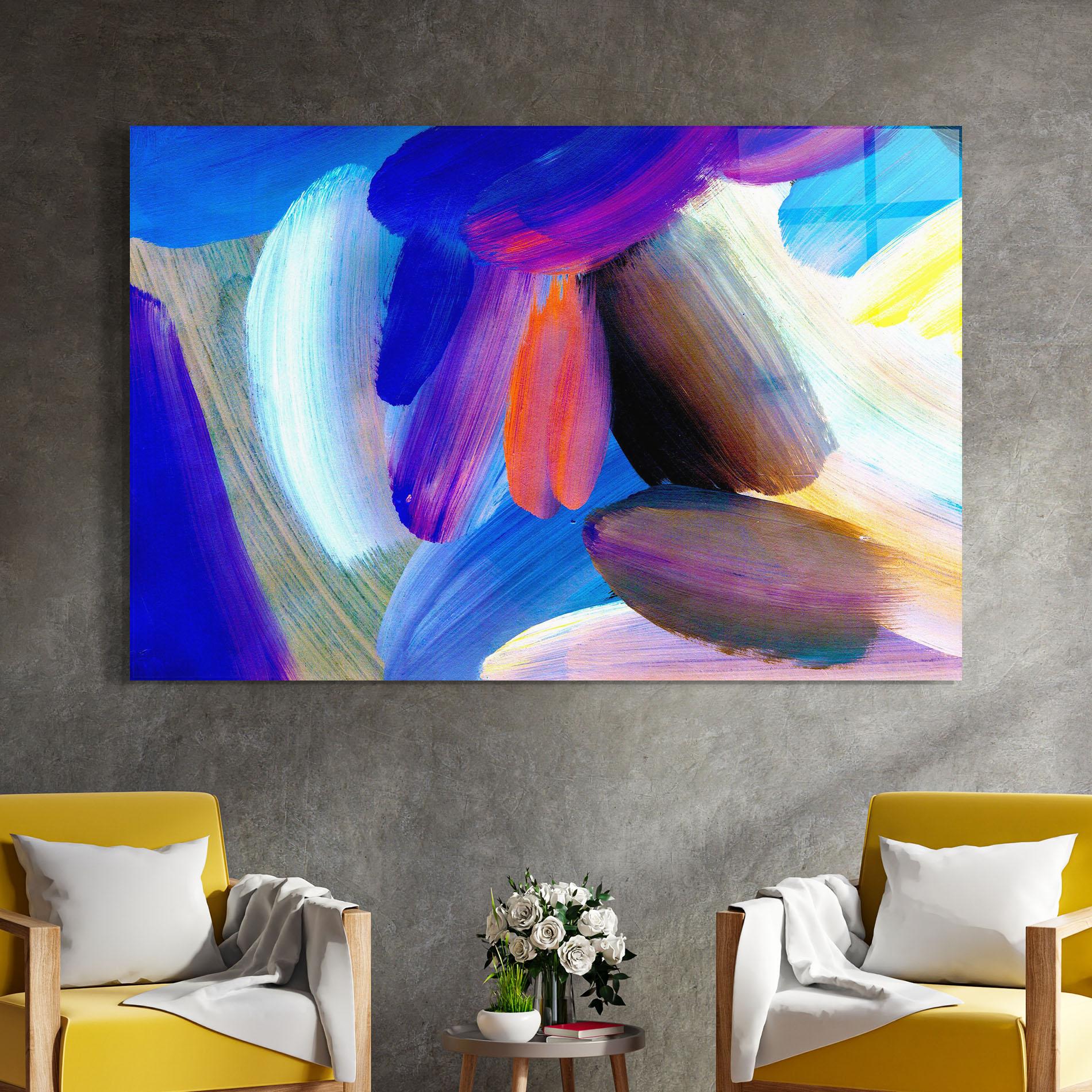 Üvegkép Colorful Abstract mockup 4