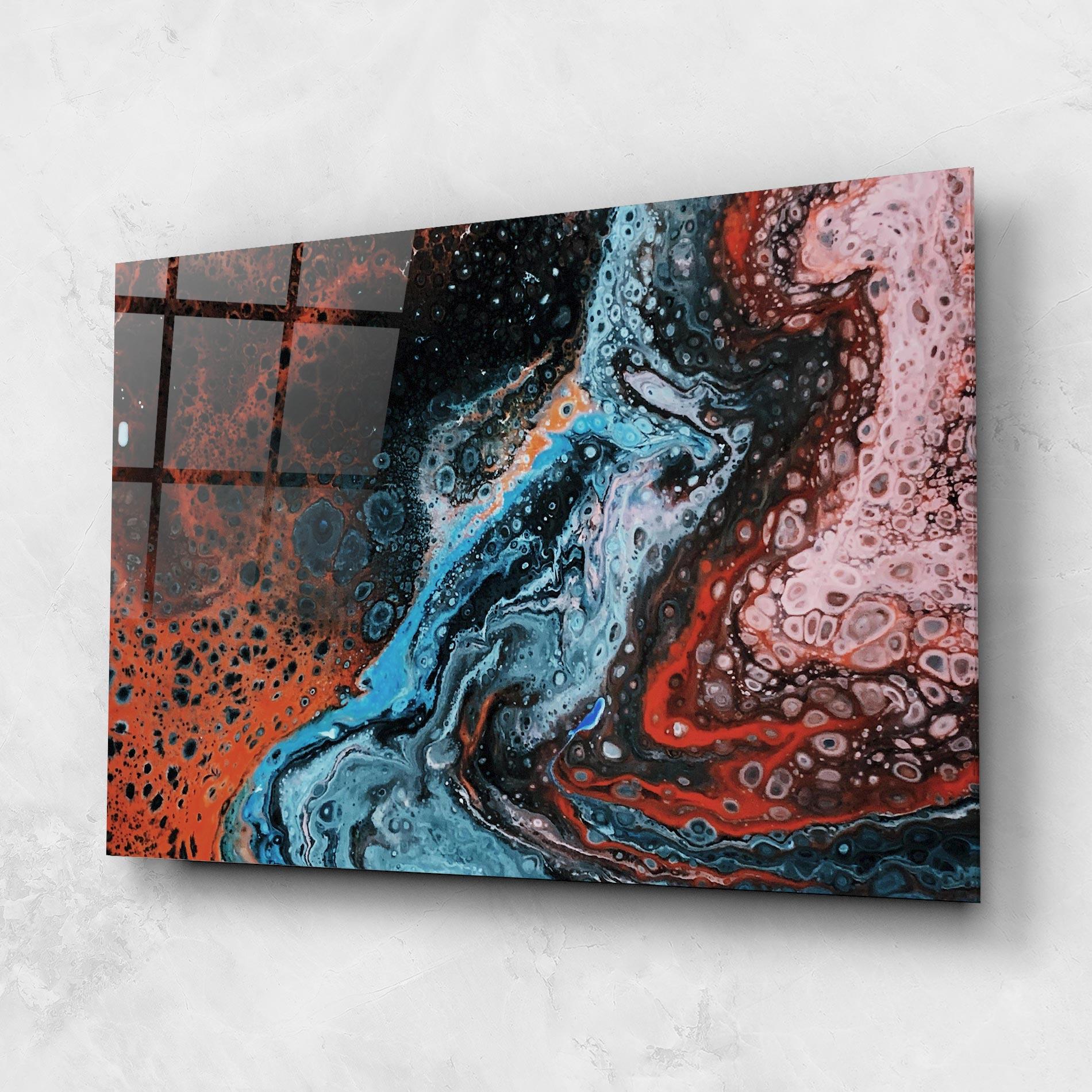 Üvegkép Abstract Turqoise Colors mockup 1