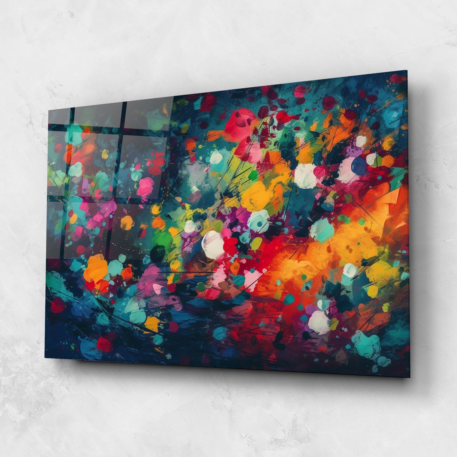 Üvegkép Colors Blue Background mockup 1