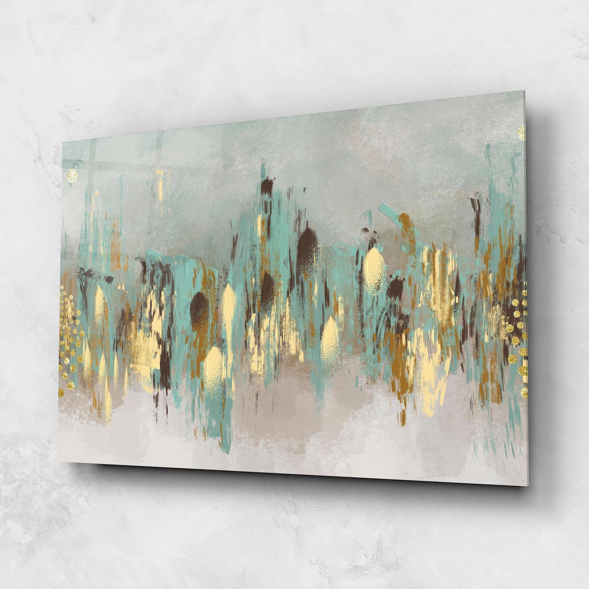 Üvegkép Gold Spiral Points mockup 1