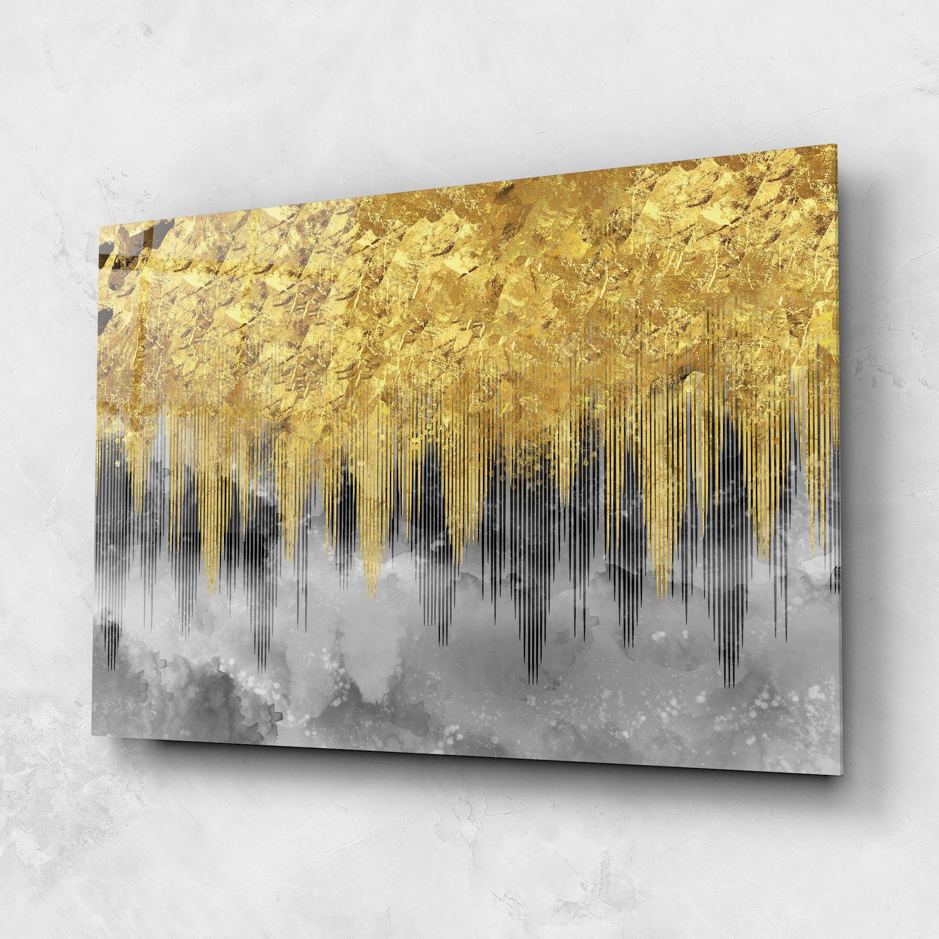 Üvegkép Golden Grey mockup 1