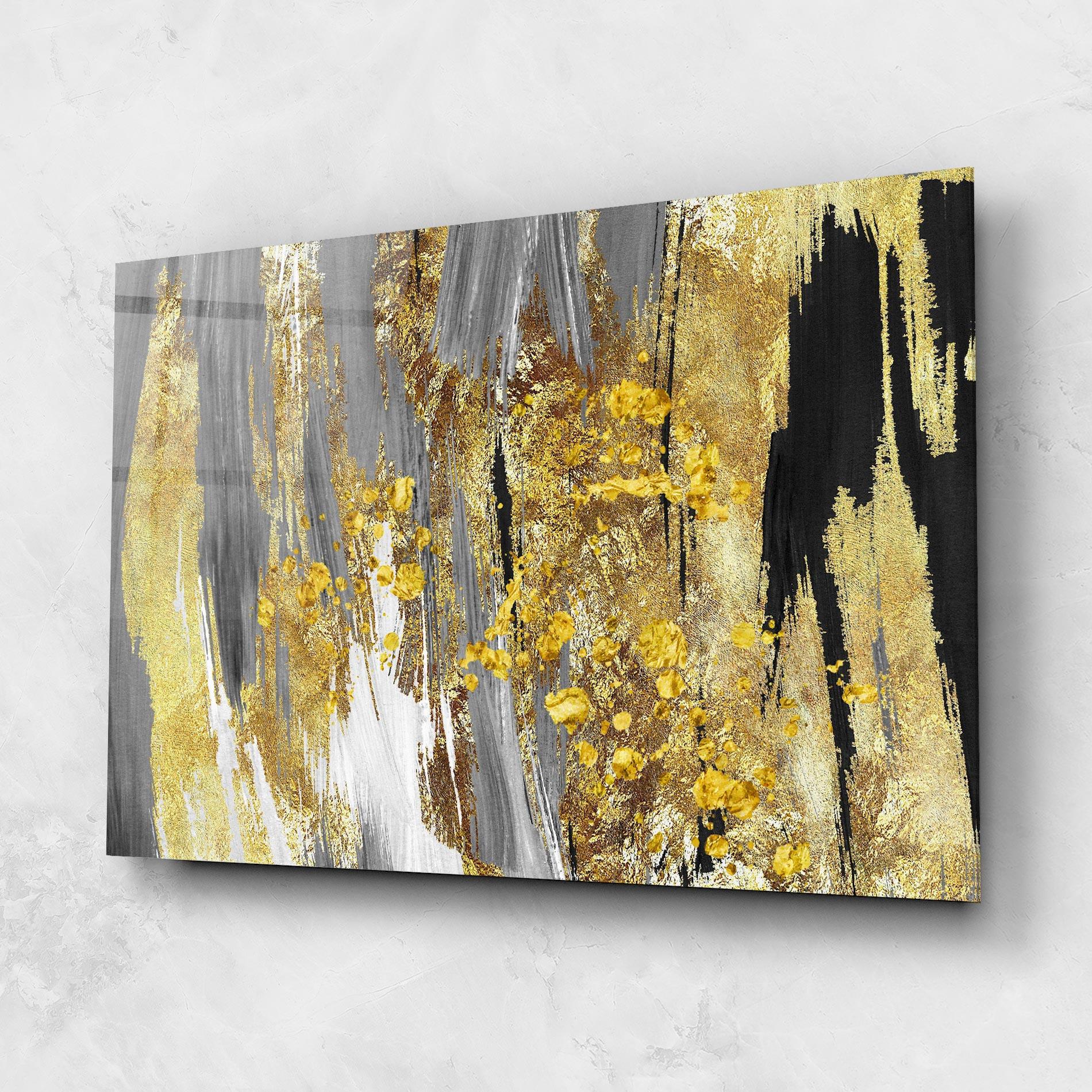 Üvegkép Golden Grfey Lines mockup 1