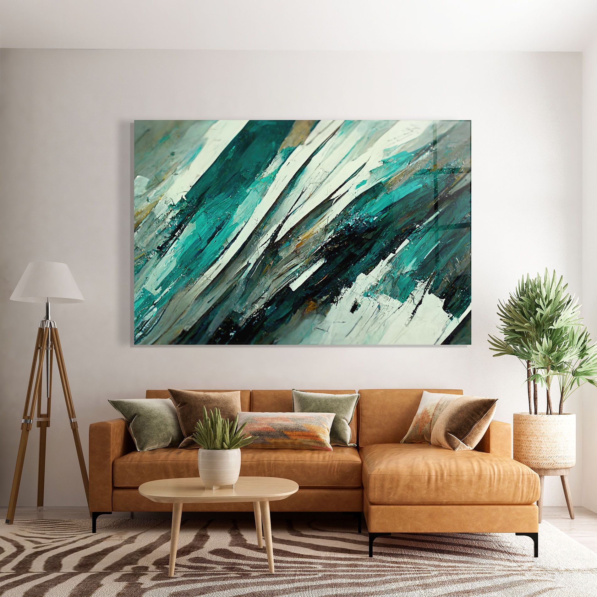 Abstract Green Artwork mockup 7