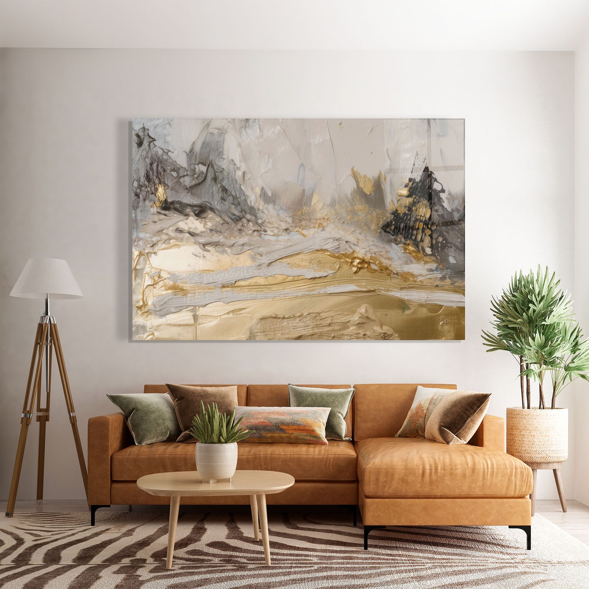 Abstract White Waves mockup 7