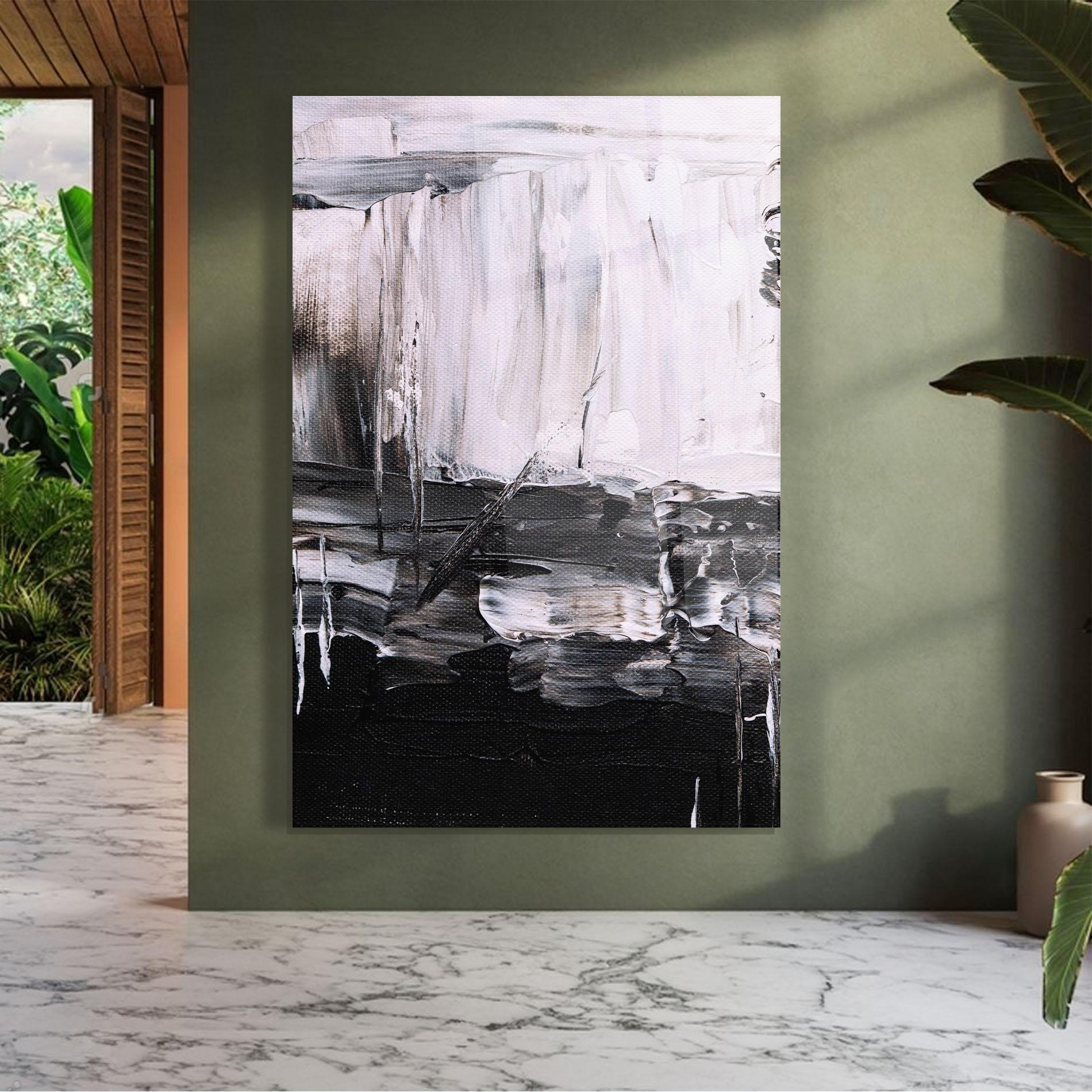 Üvegkép Abstract Paintings mockup 7