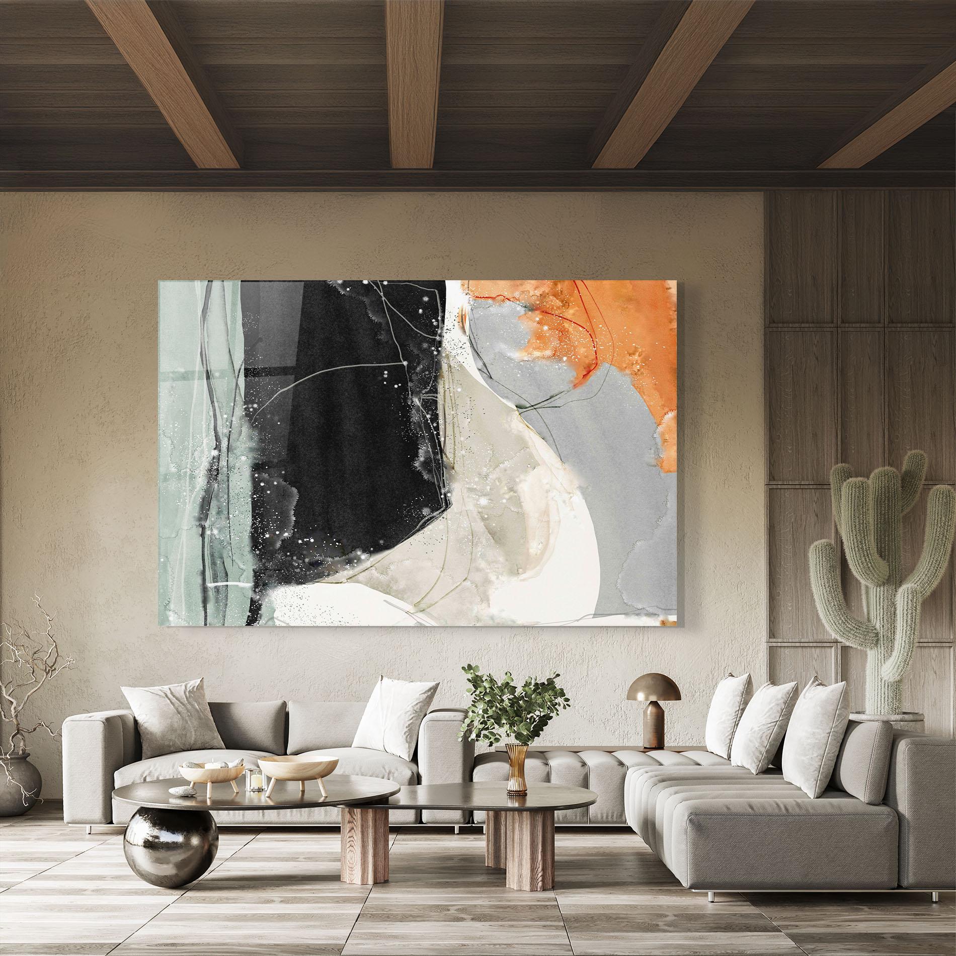 Üvegkép Beautiful White Drops mockup 8