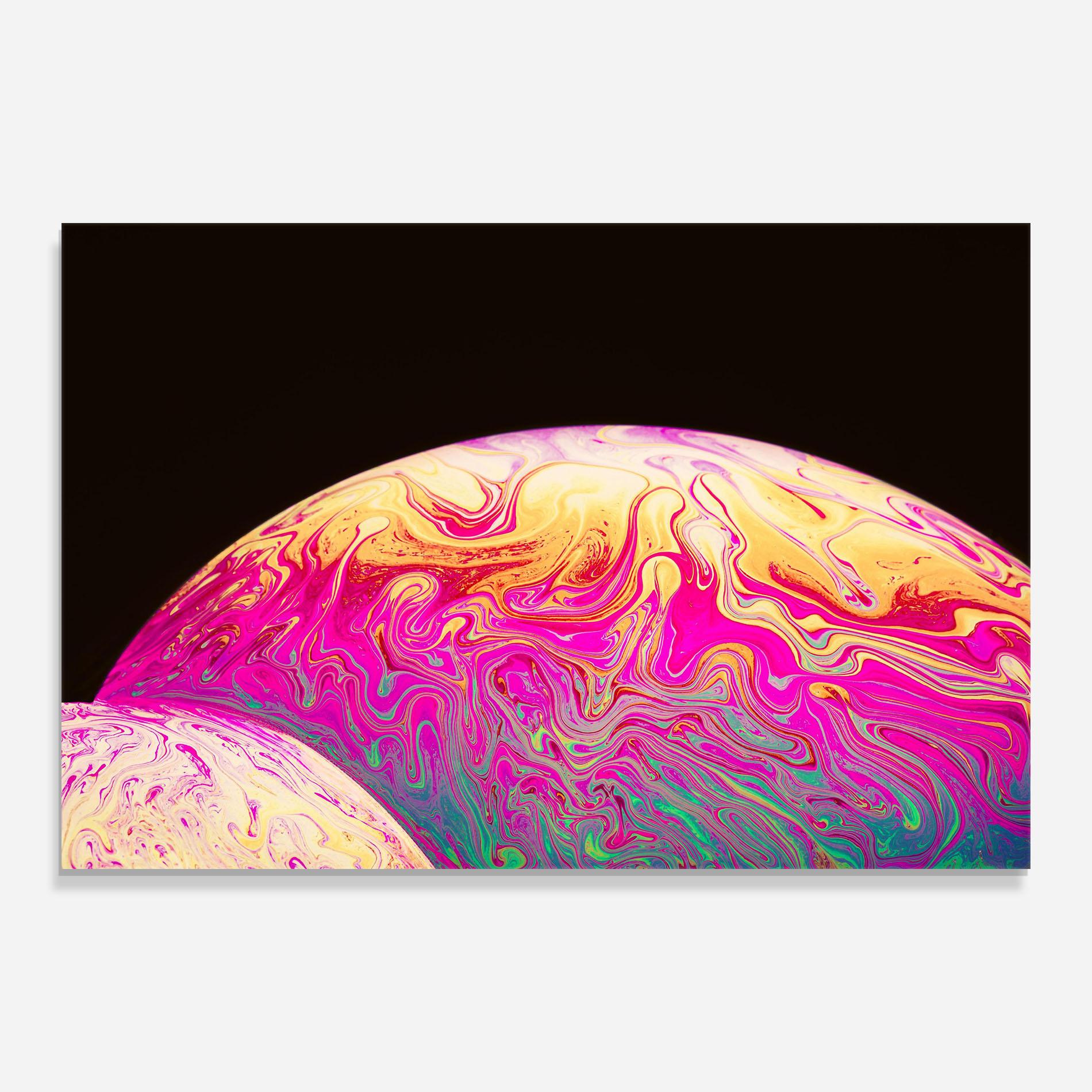 Üvegkép Psychedelic Bubbles mockup 0