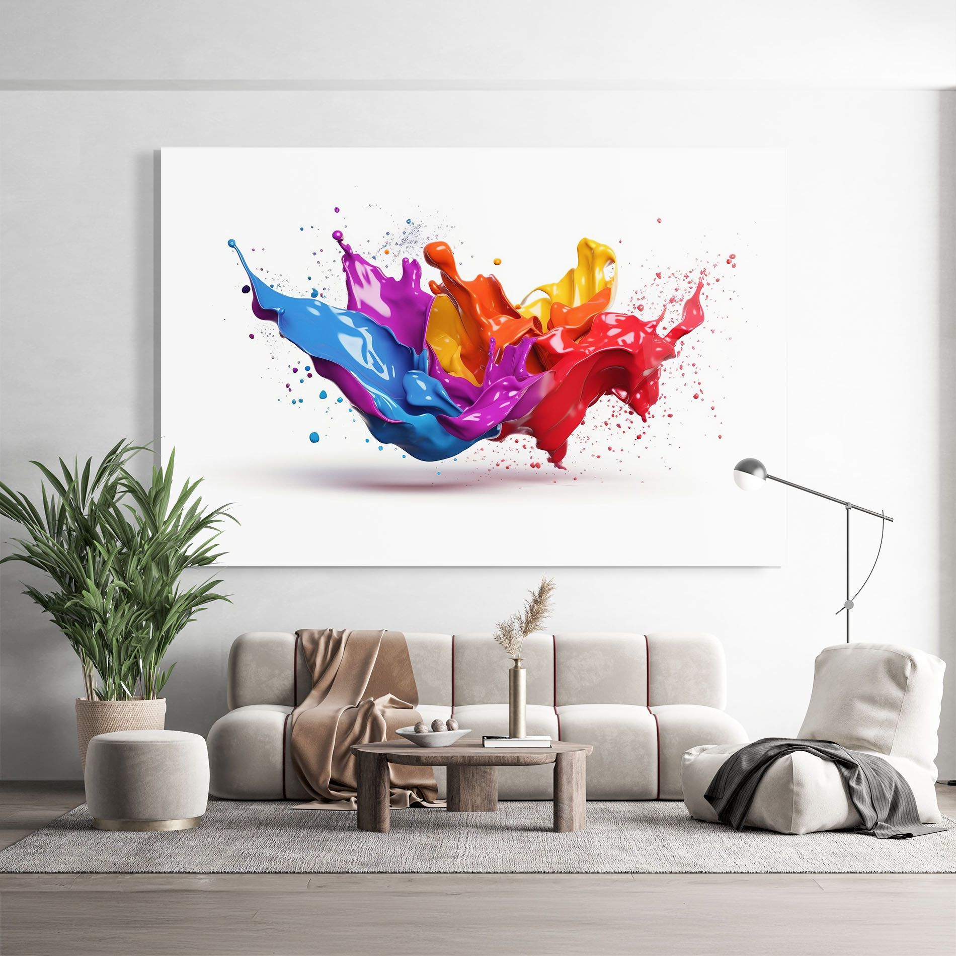 3d Floating Splash mockup 9