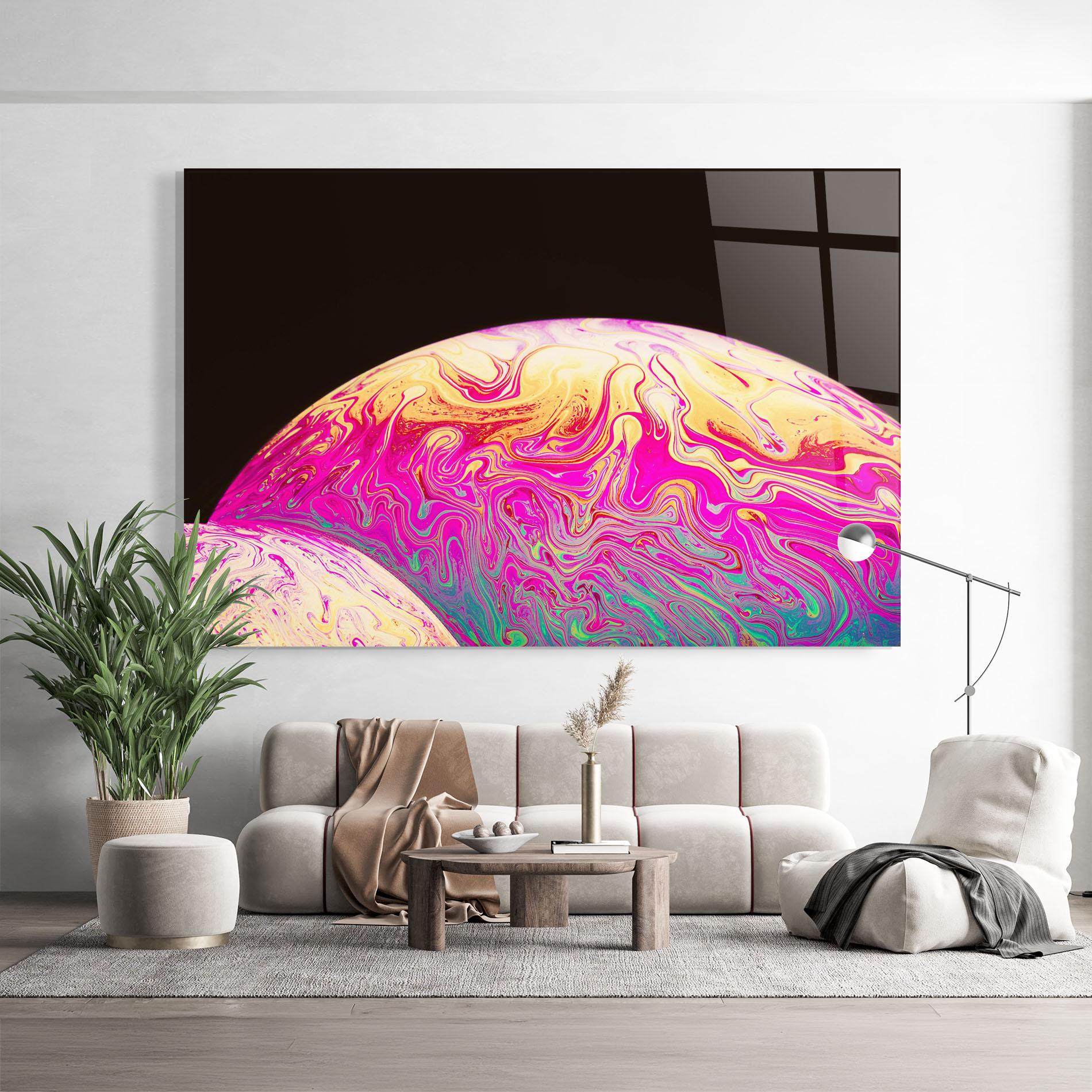 Üvegkép Psychedelic Bubbles mockup 9