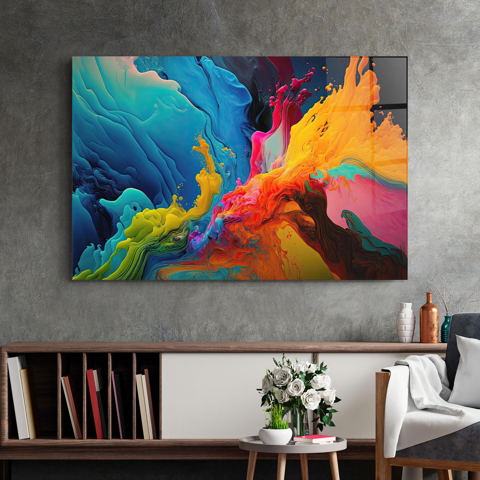 Üvegkép Color Floating mockup 2