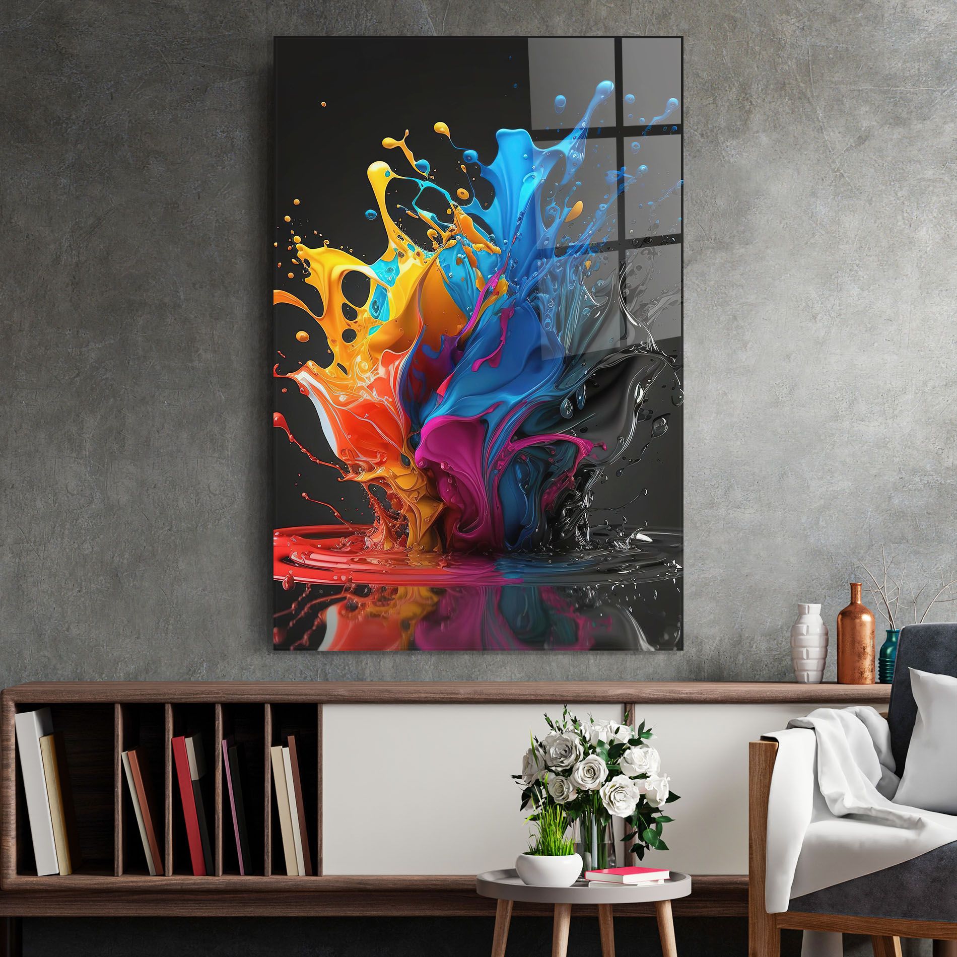 Black Blue Splash mockup 2