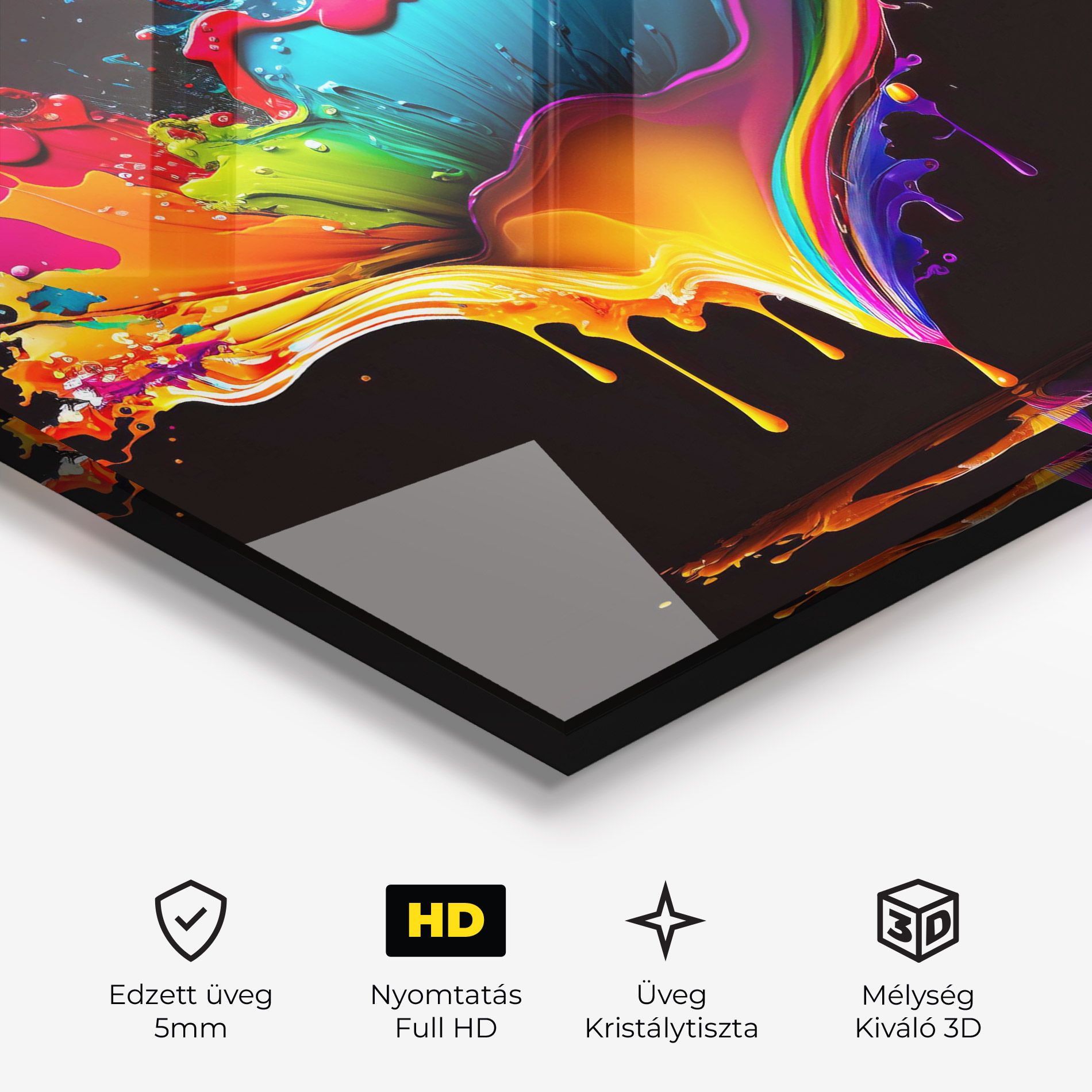 Colorful Rainbow Splash mockup 3