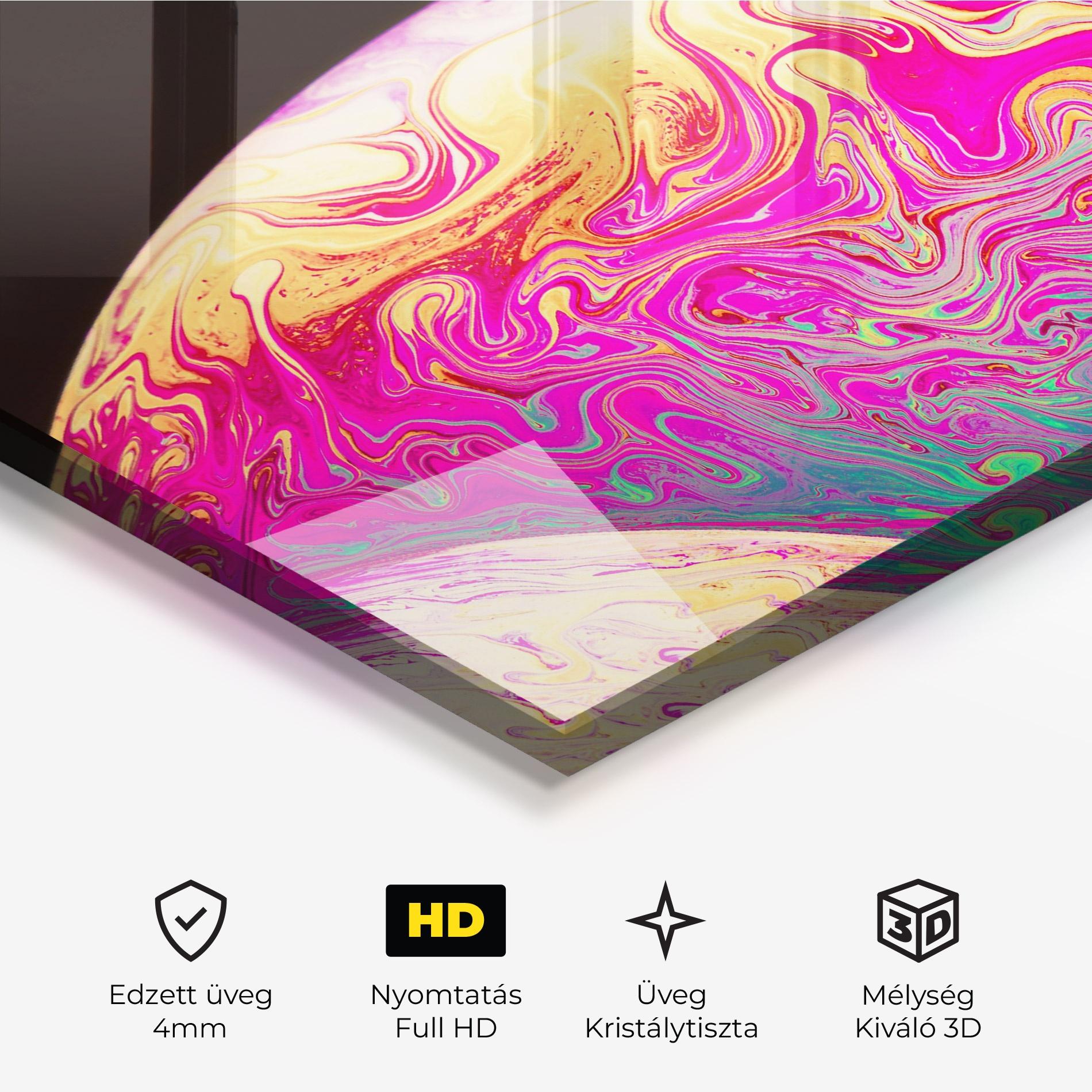 Üvegkép Psychedelic Bubbles mockup 3
