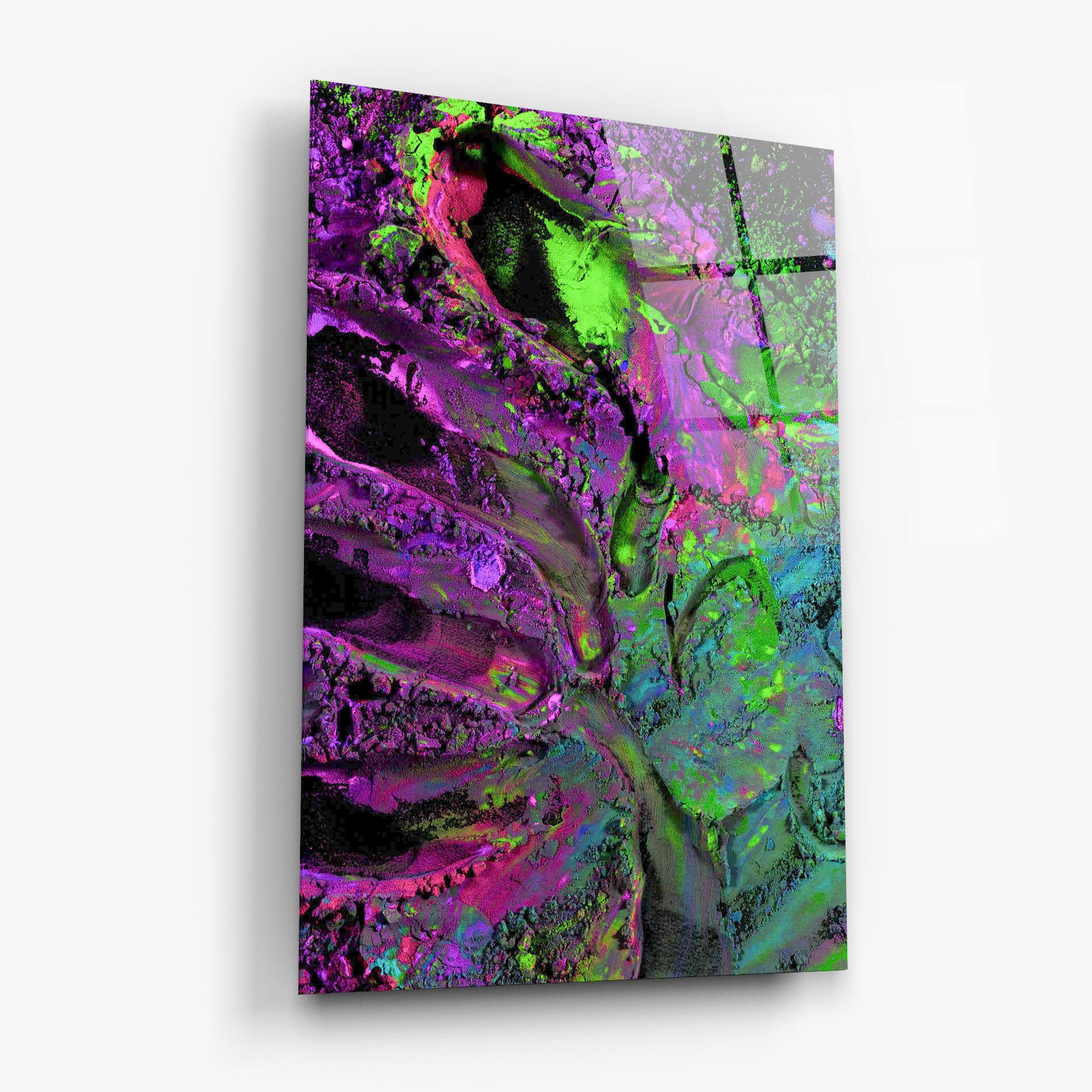 Üvegkép Purple Powder mockup 6