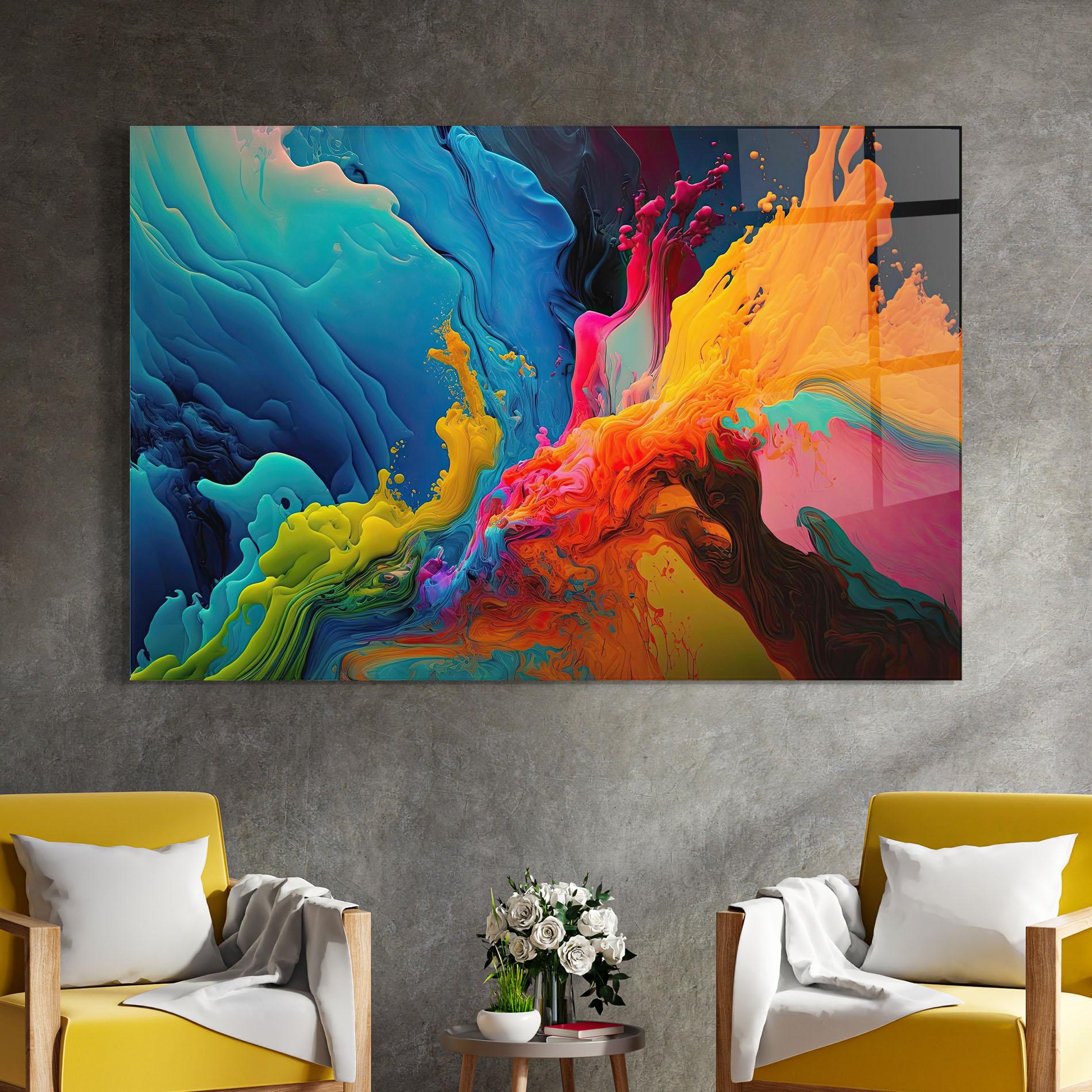 Üvegkép Color Floating mockup 4