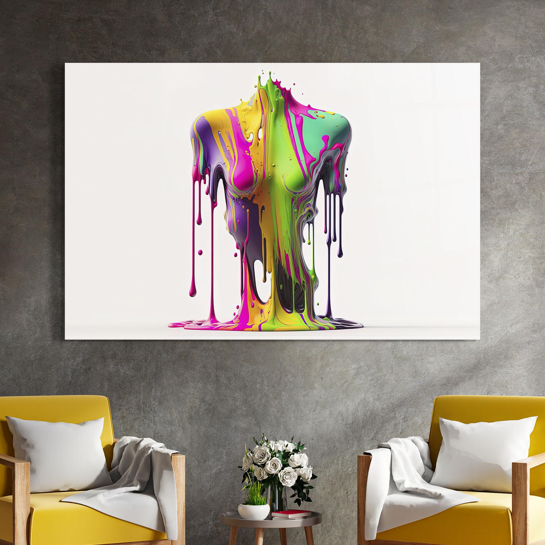 Üvegkép Colorful Body mockup 4