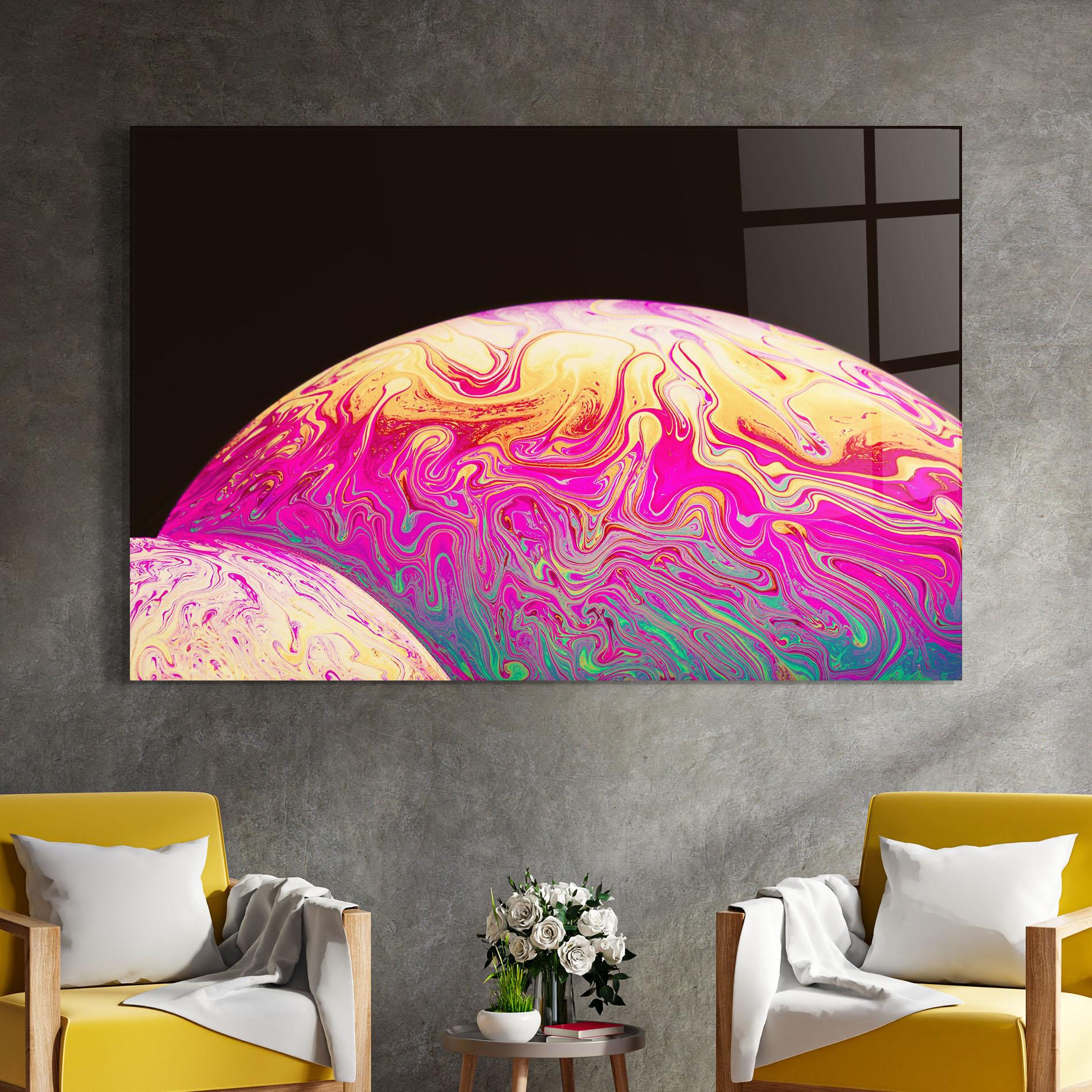 Üvegkép Psychedelic Bubbles mockup 4