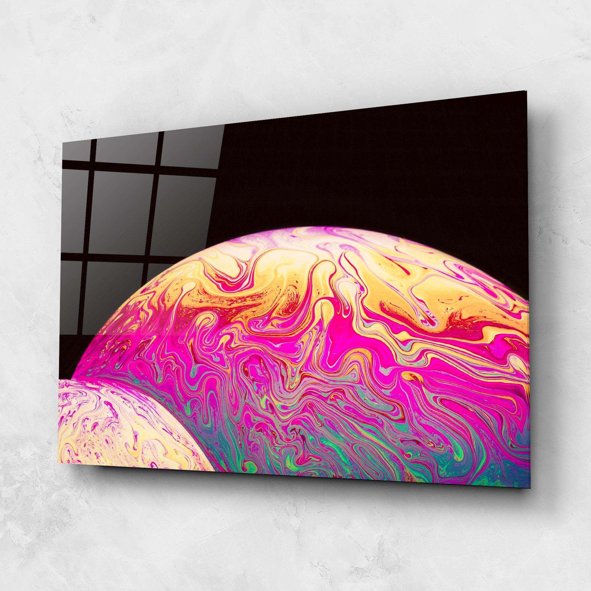 Üvegkép Psychedelic Bubbles mockup 1
