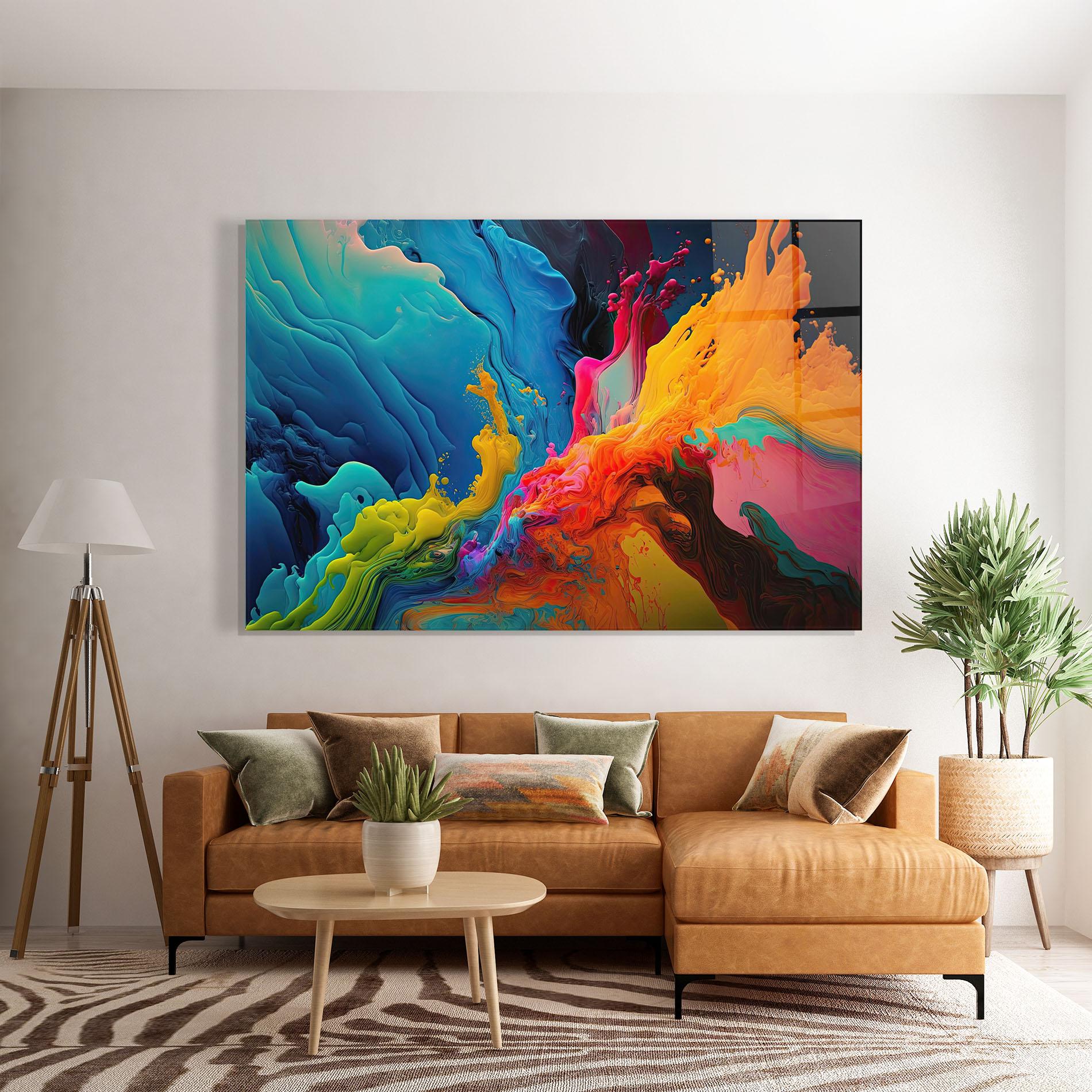 Üvegkép Color Floating mockup 7