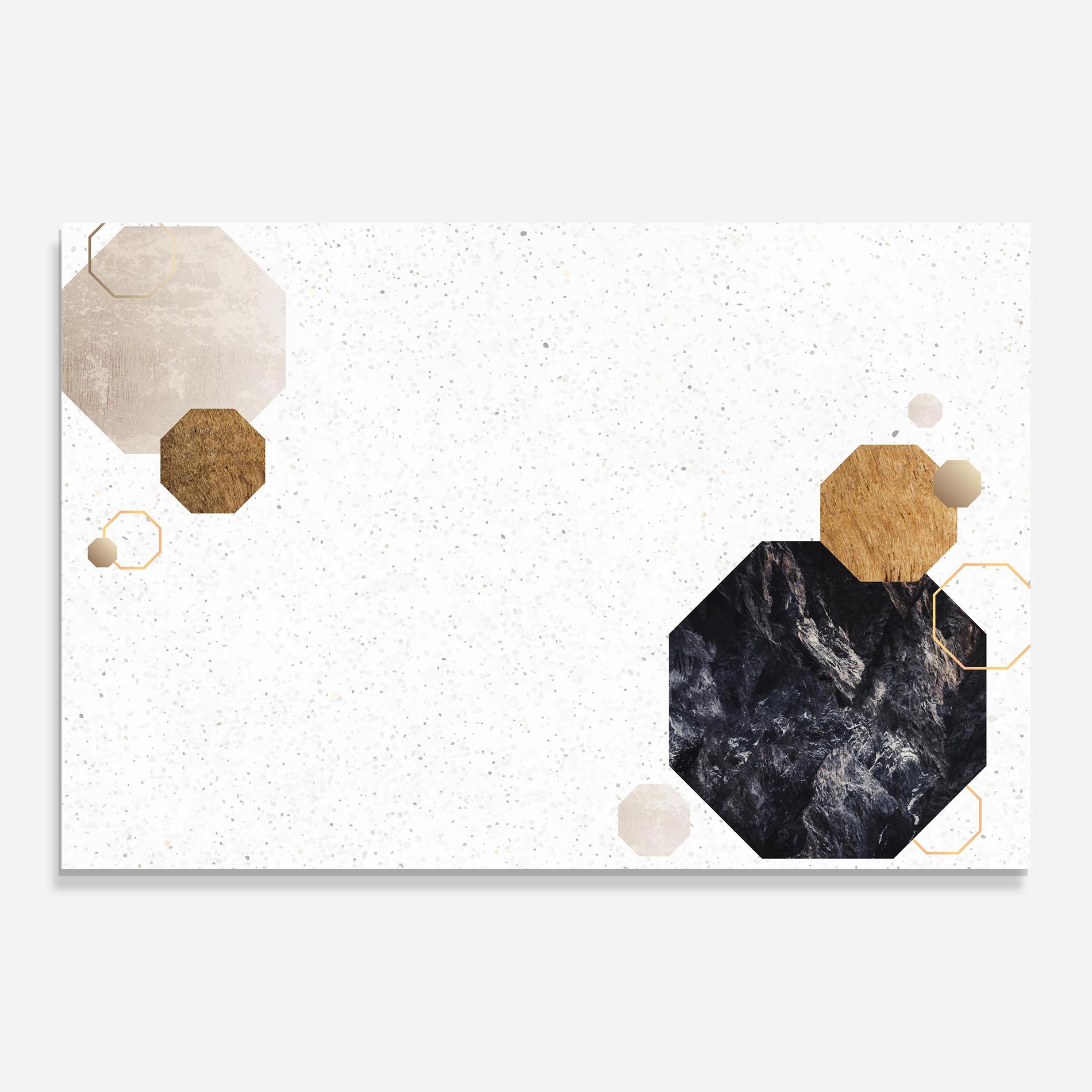 Üvegkép Big Hexagon mockup 0