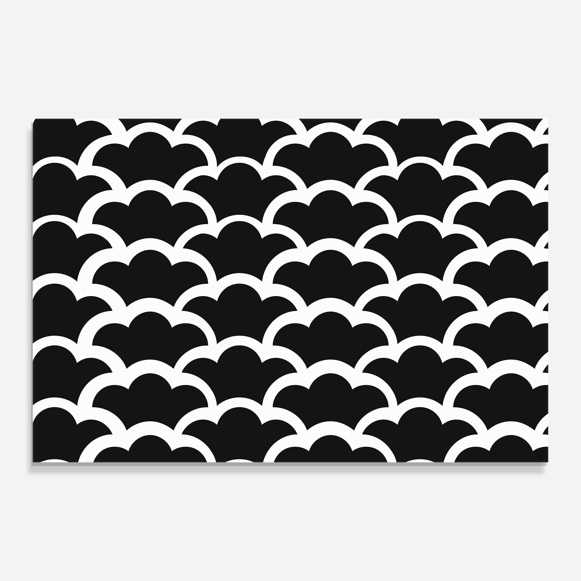 Üvegkép Black Clouds mockup 0