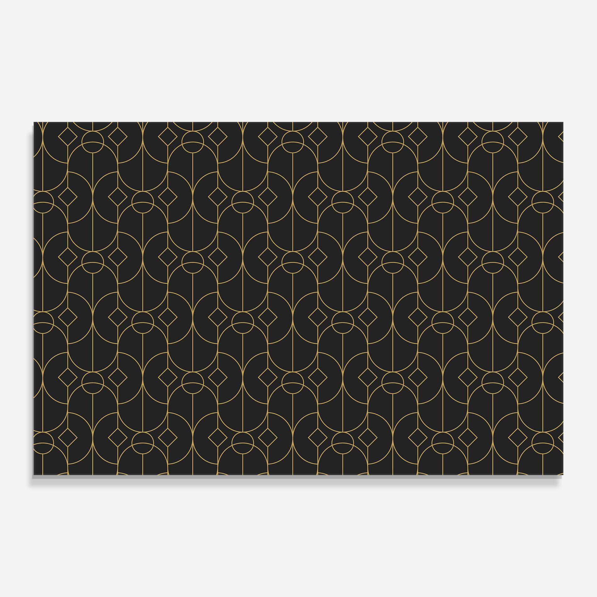 Üvegkép Gold Geometric mockup 0