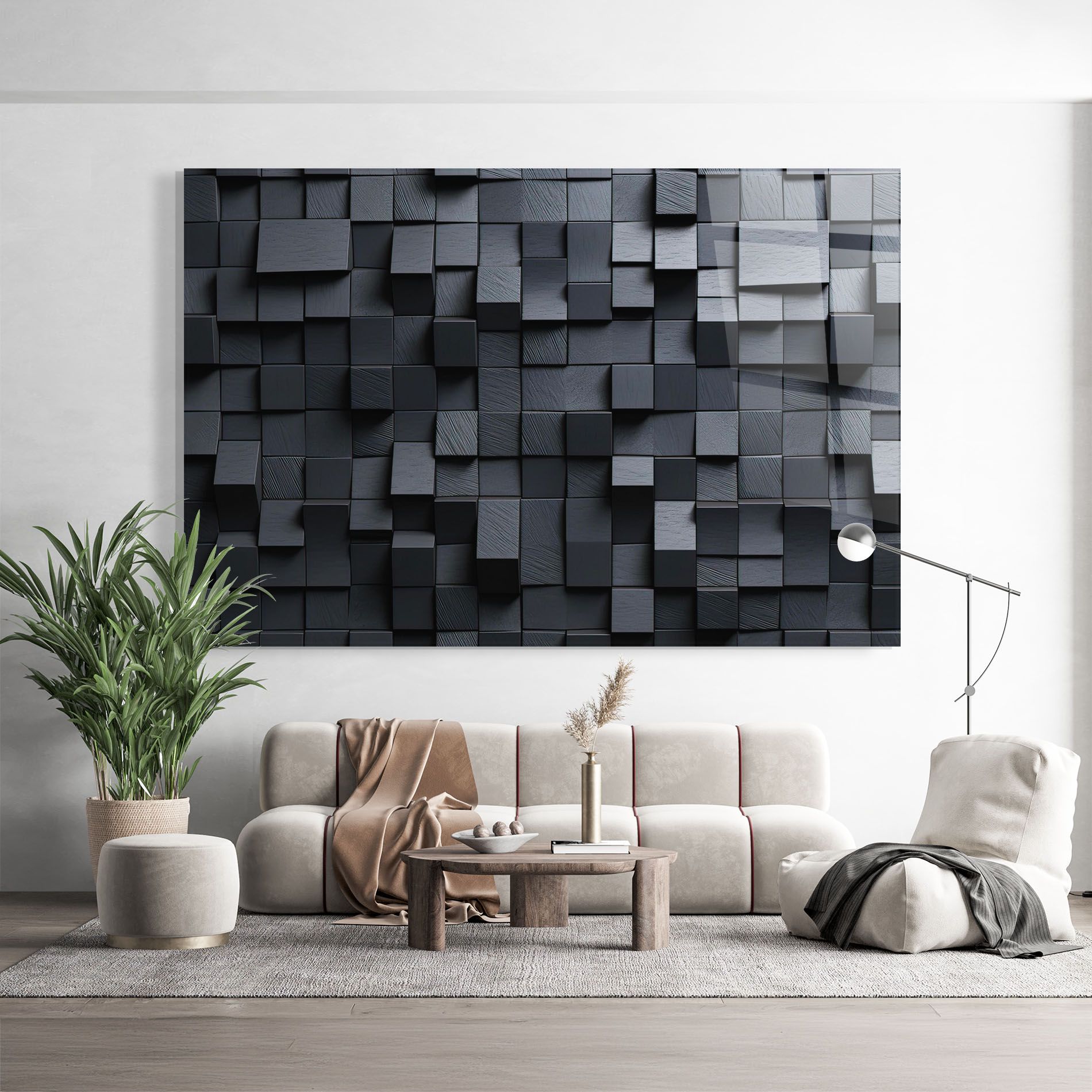Black Square Pattern mockup 9