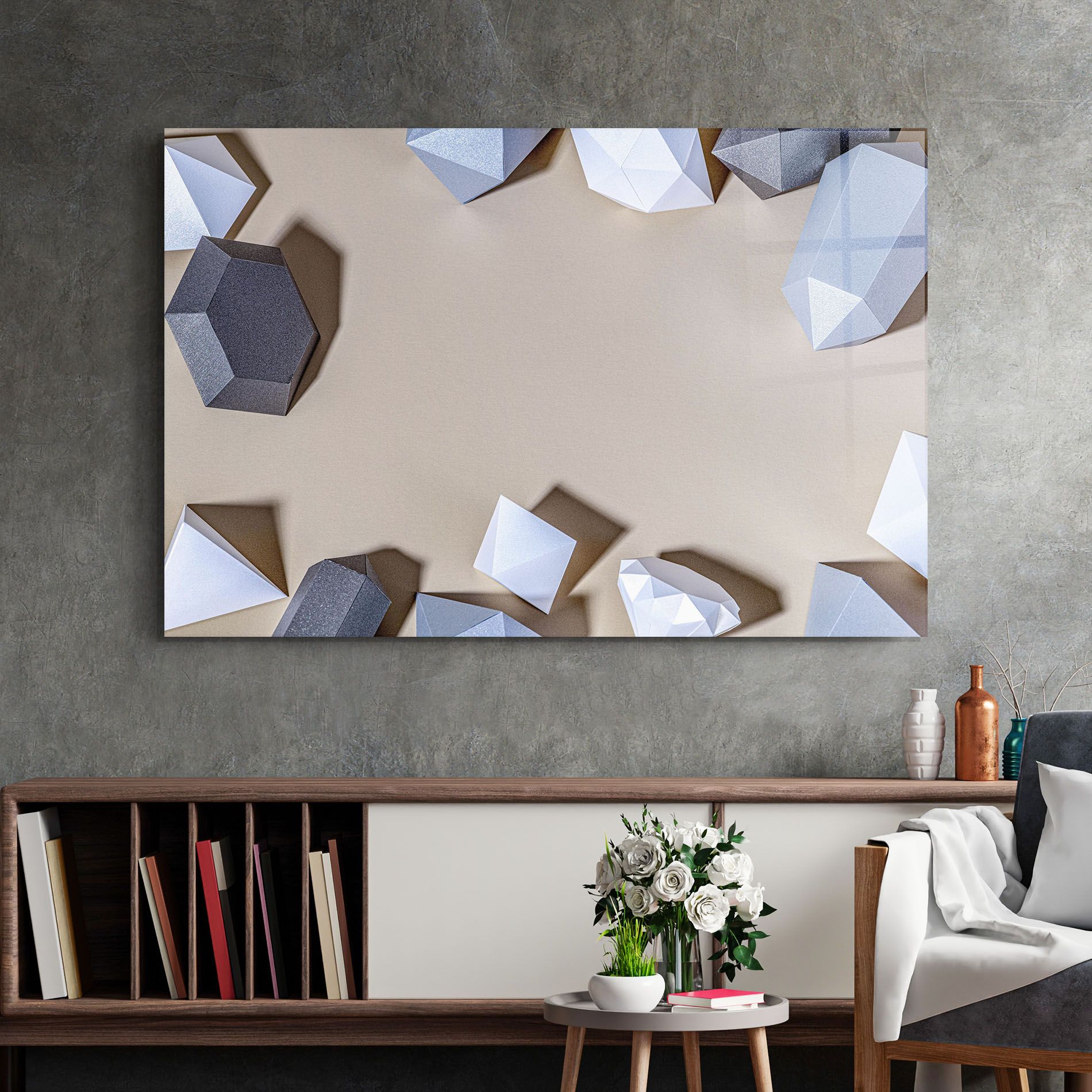 Geometric 3d Shapes mockup 2