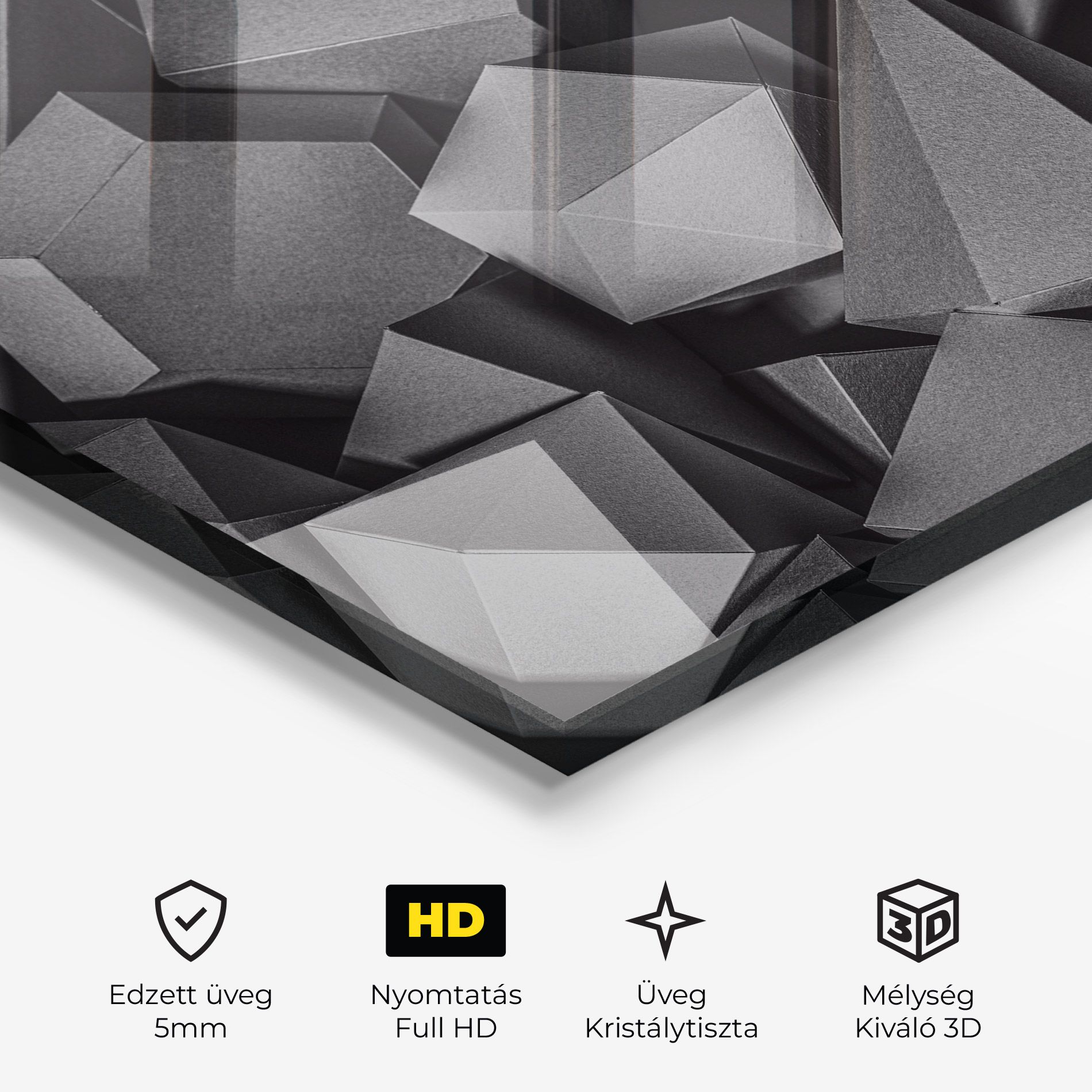 Black Geometric Shapes mockup 3