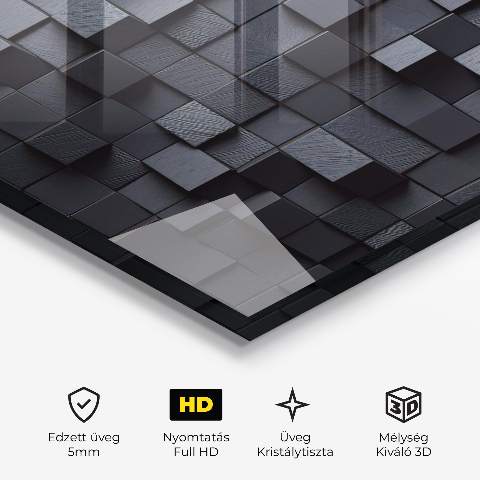 Black Square Pattern mockup 3