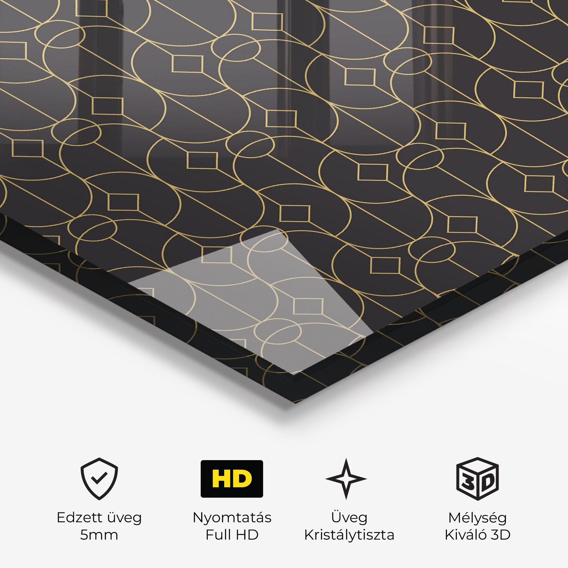 Gold Geometric mockup 3