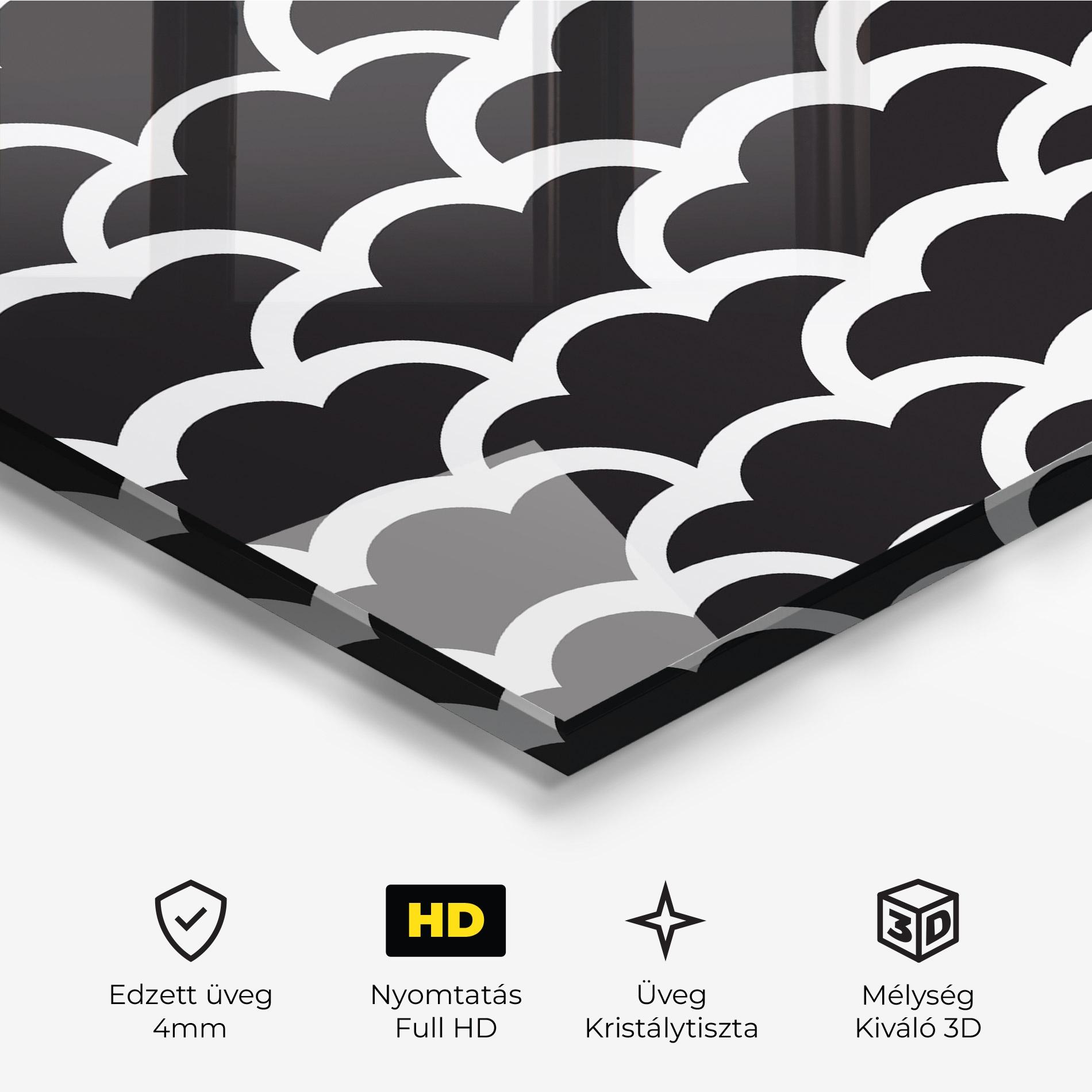 Üvegkép Black Clouds mockup 3