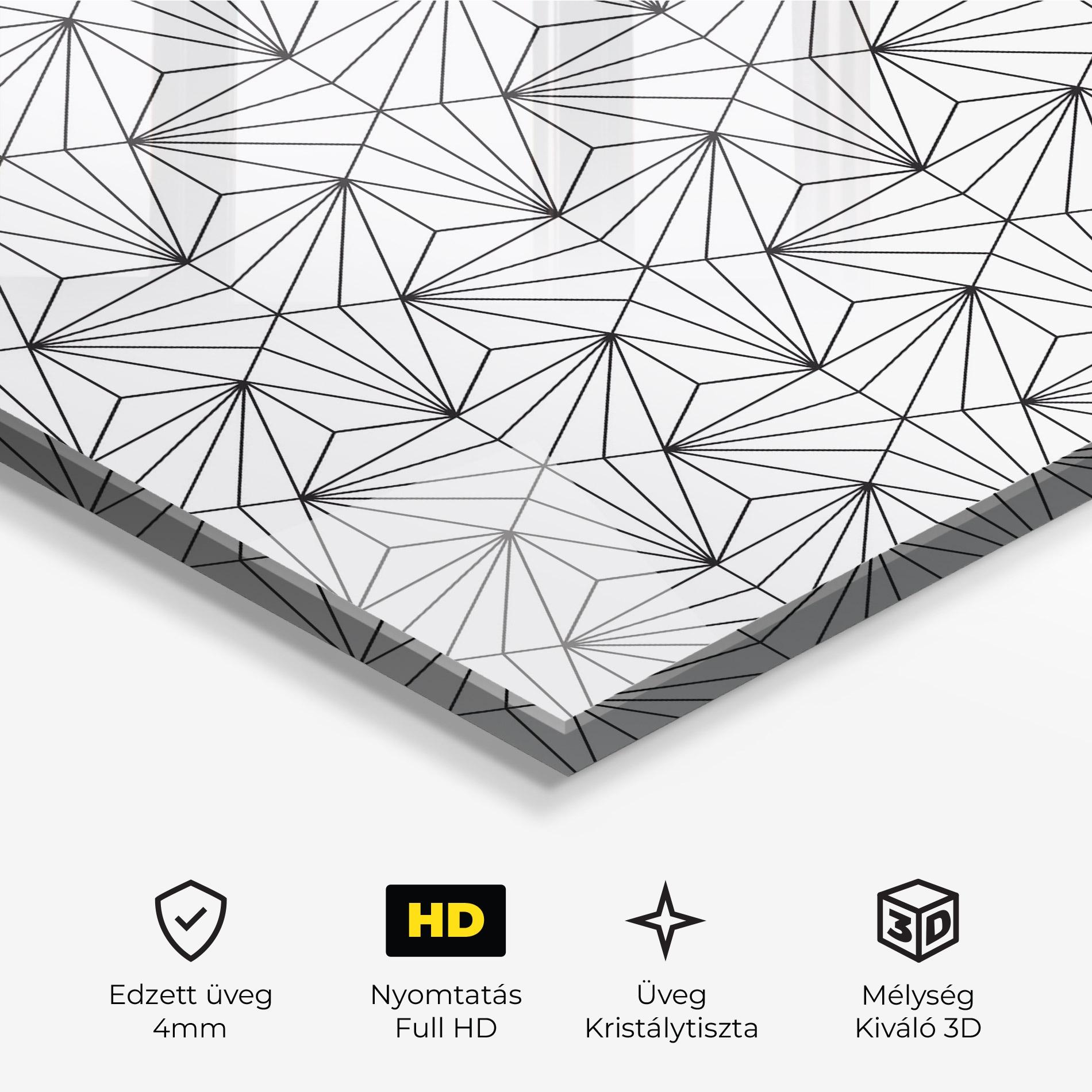 Üvegkép Black Triangle mockup 3