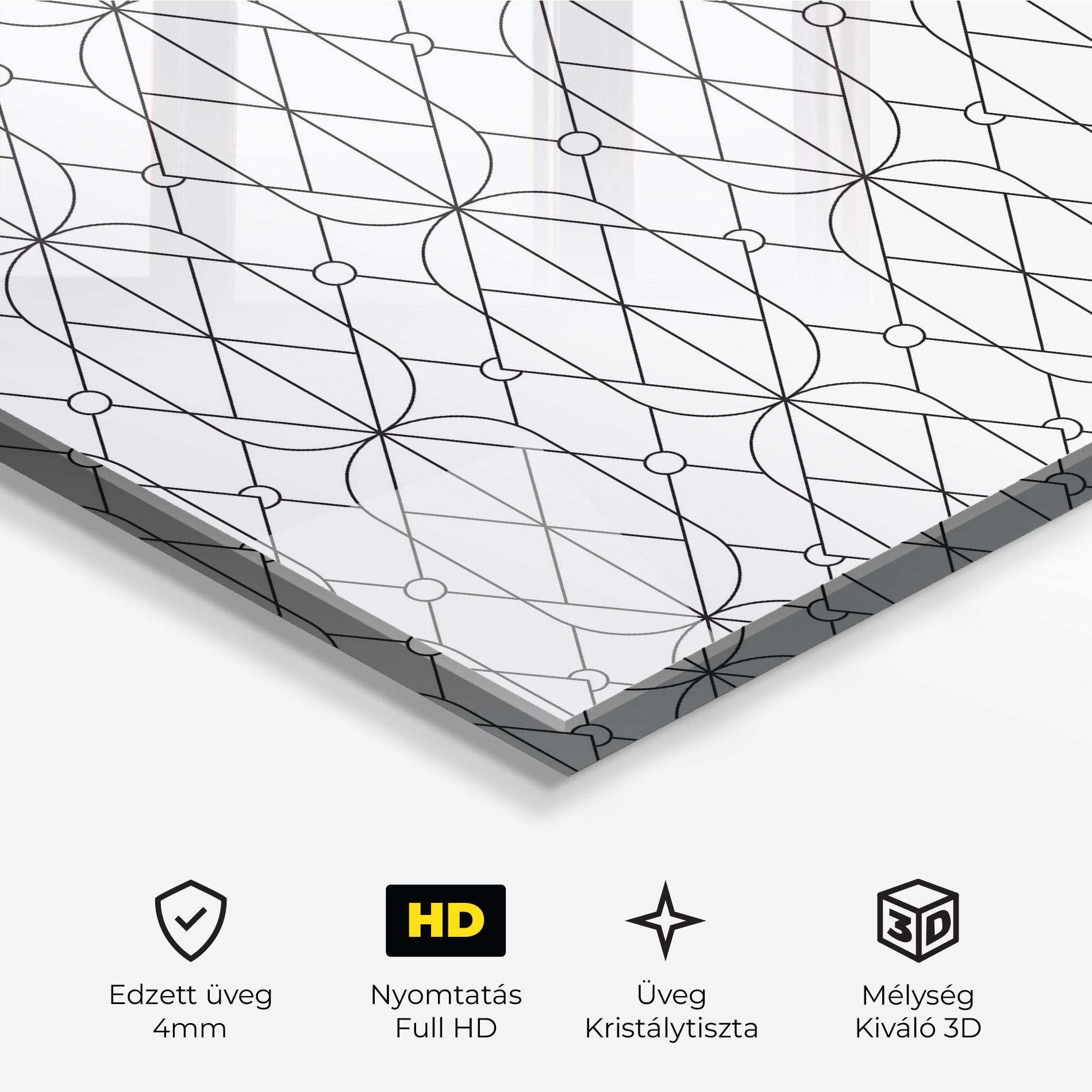 Üvegkép Geometric mockup 3
