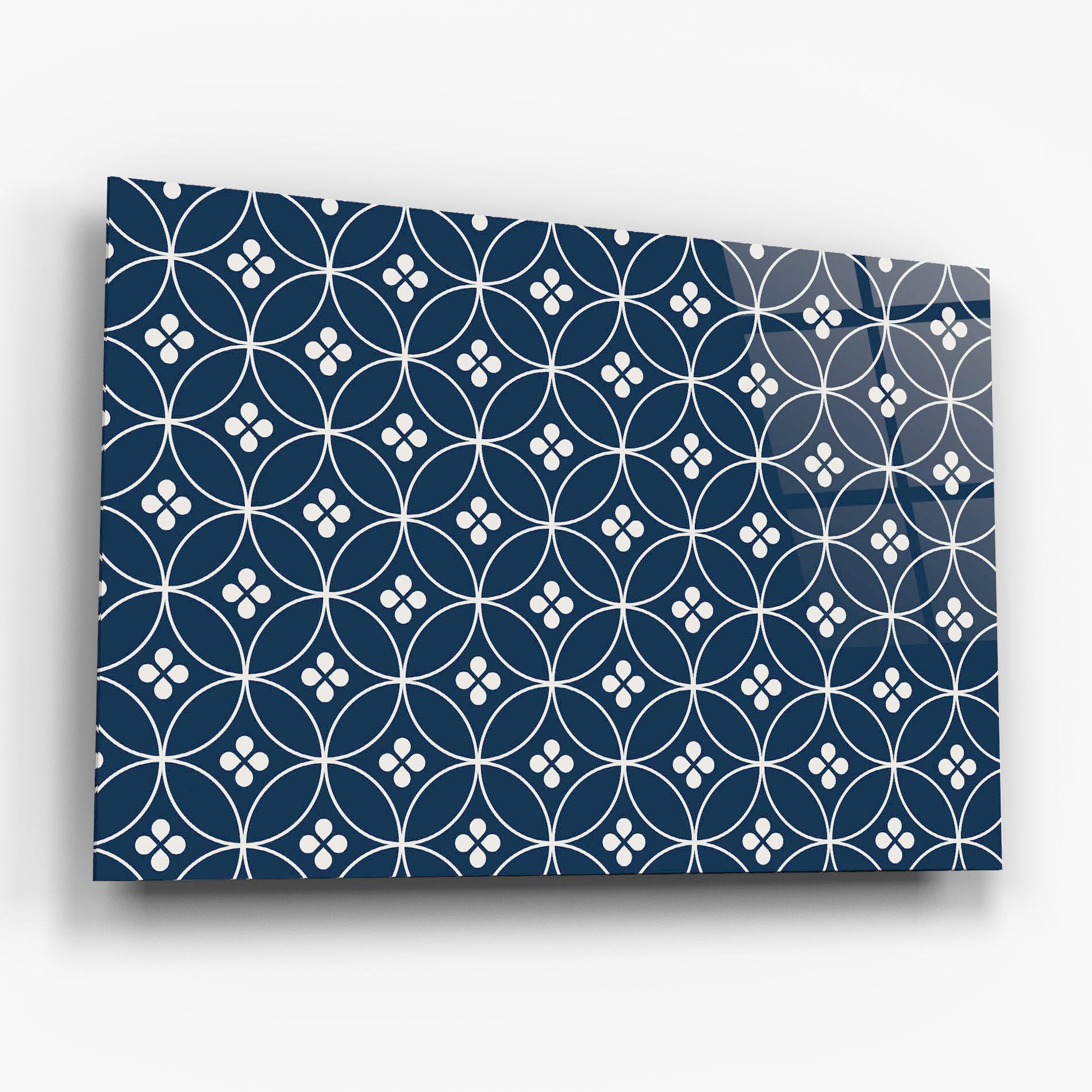 Üvegkép Blue Circle mockup 6