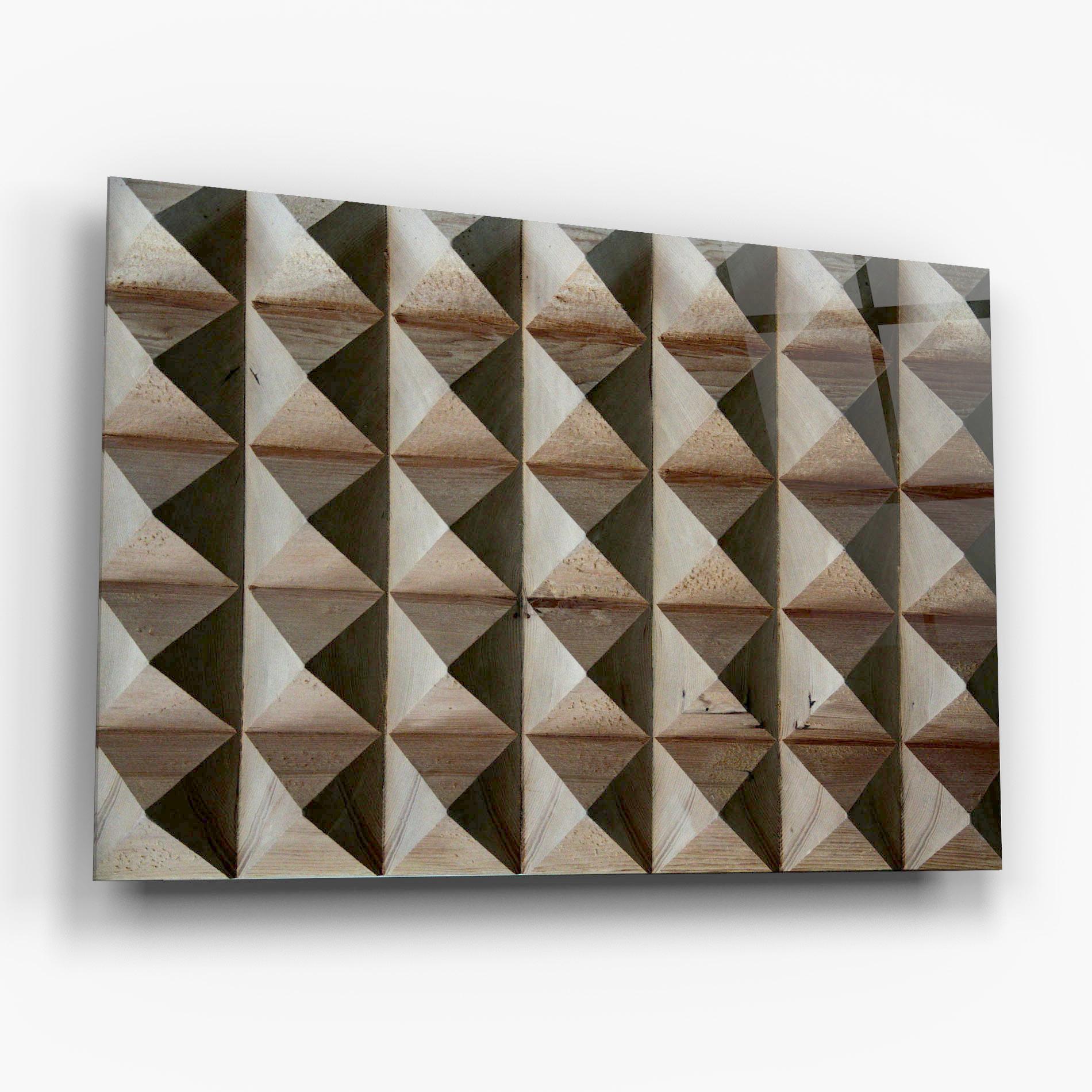 Üvegkép Cream Pyramid mockup 6