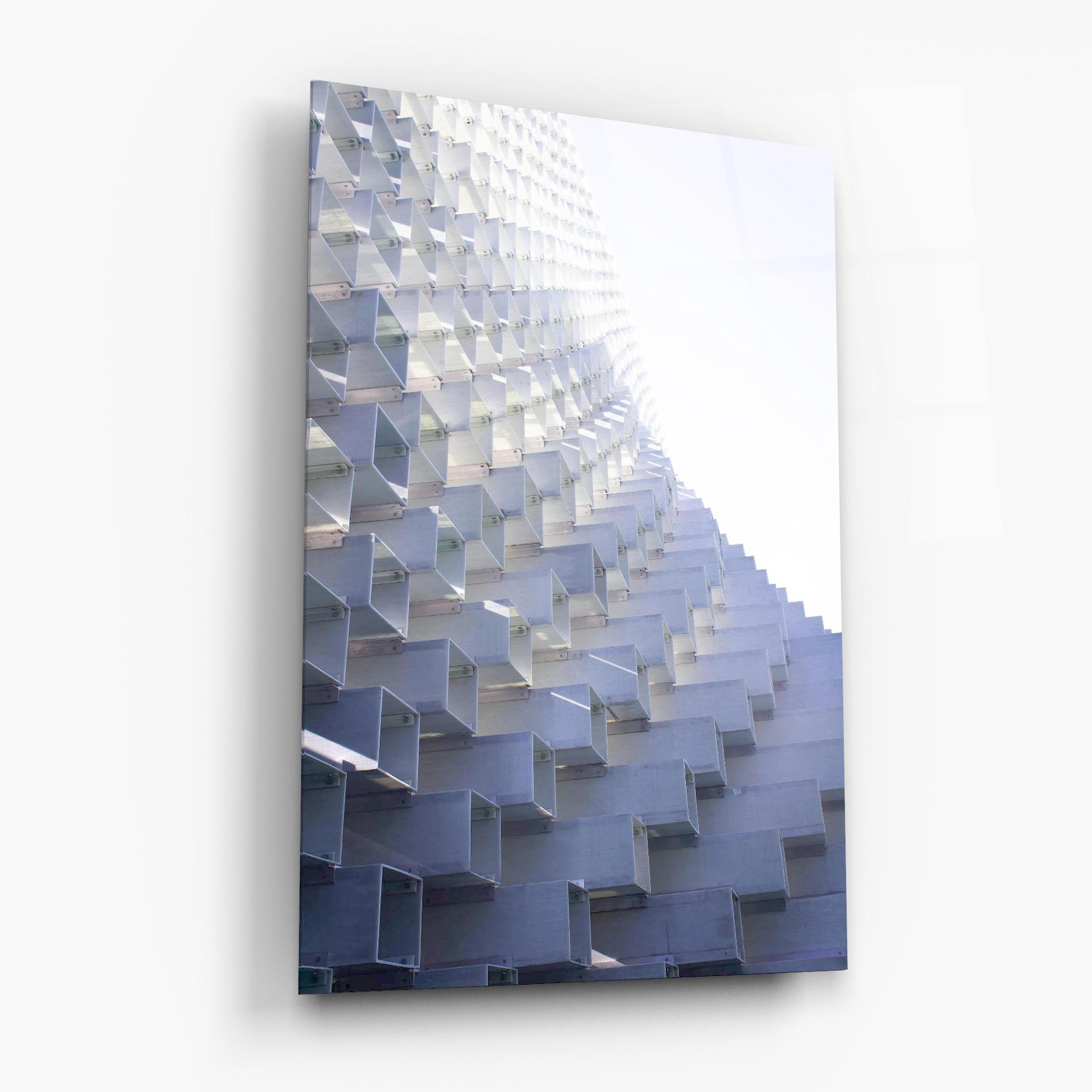 Üvegkép 3d White Square mockup 6