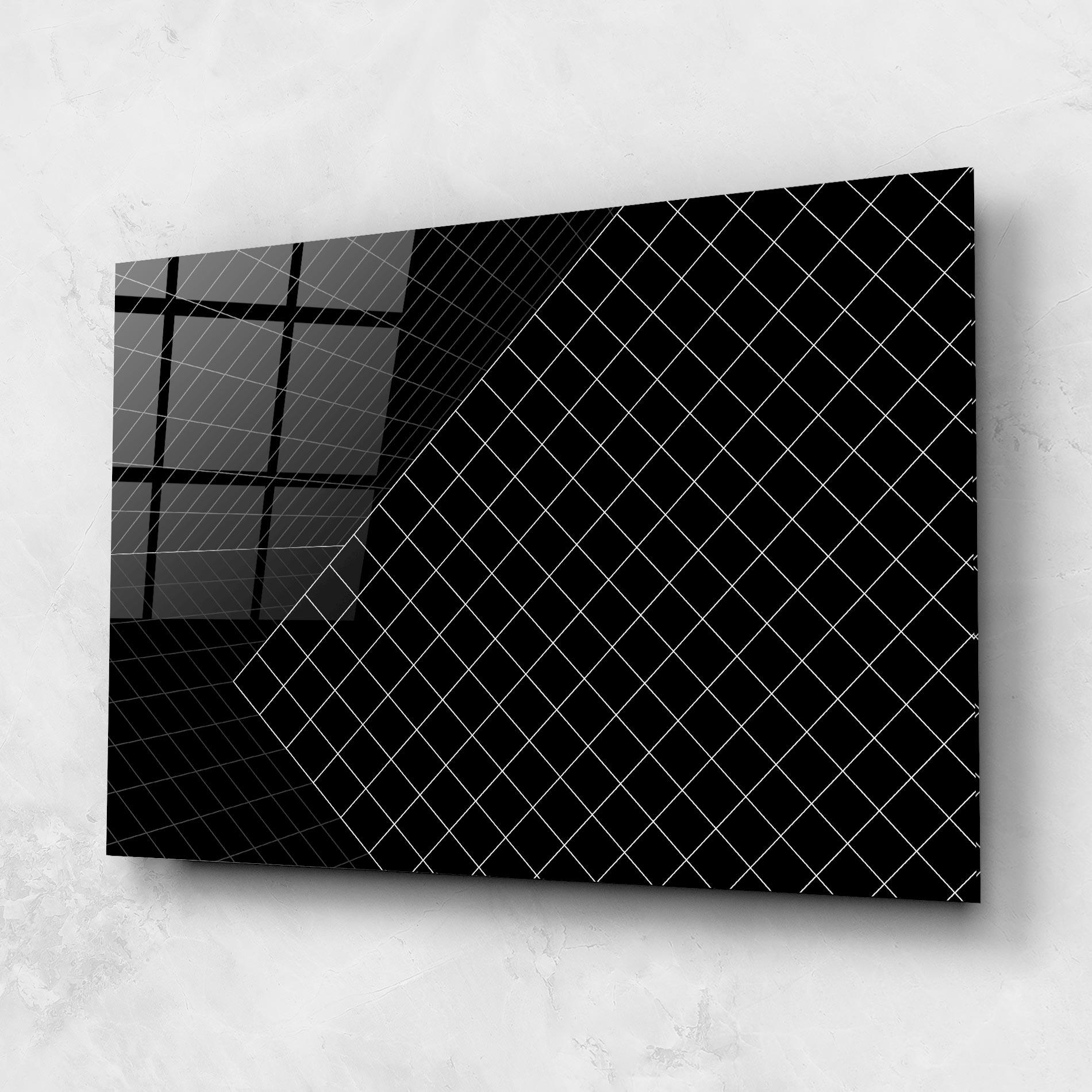 Üvegkép Black Square mockup 1