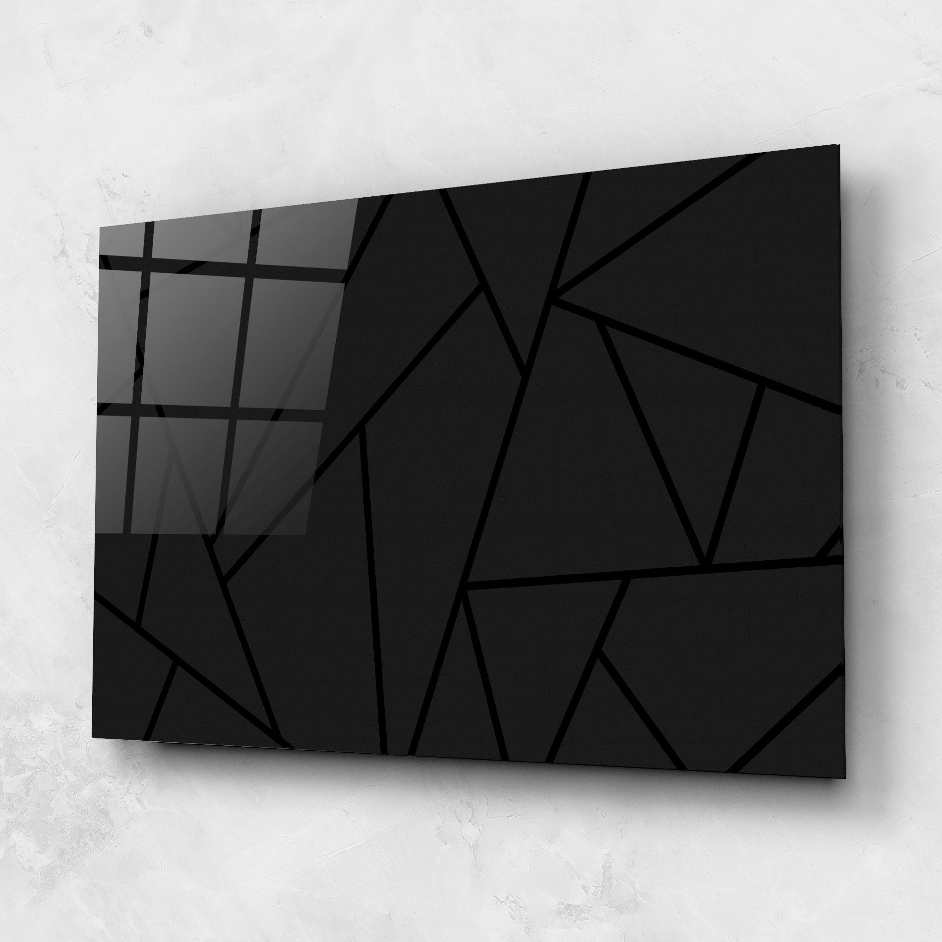Üvegkép Grey Triangle mockup 1