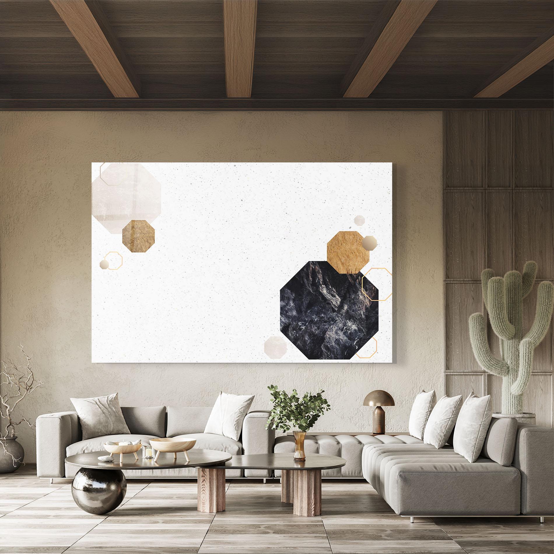 Üvegkép Big Hexagon mockup 8