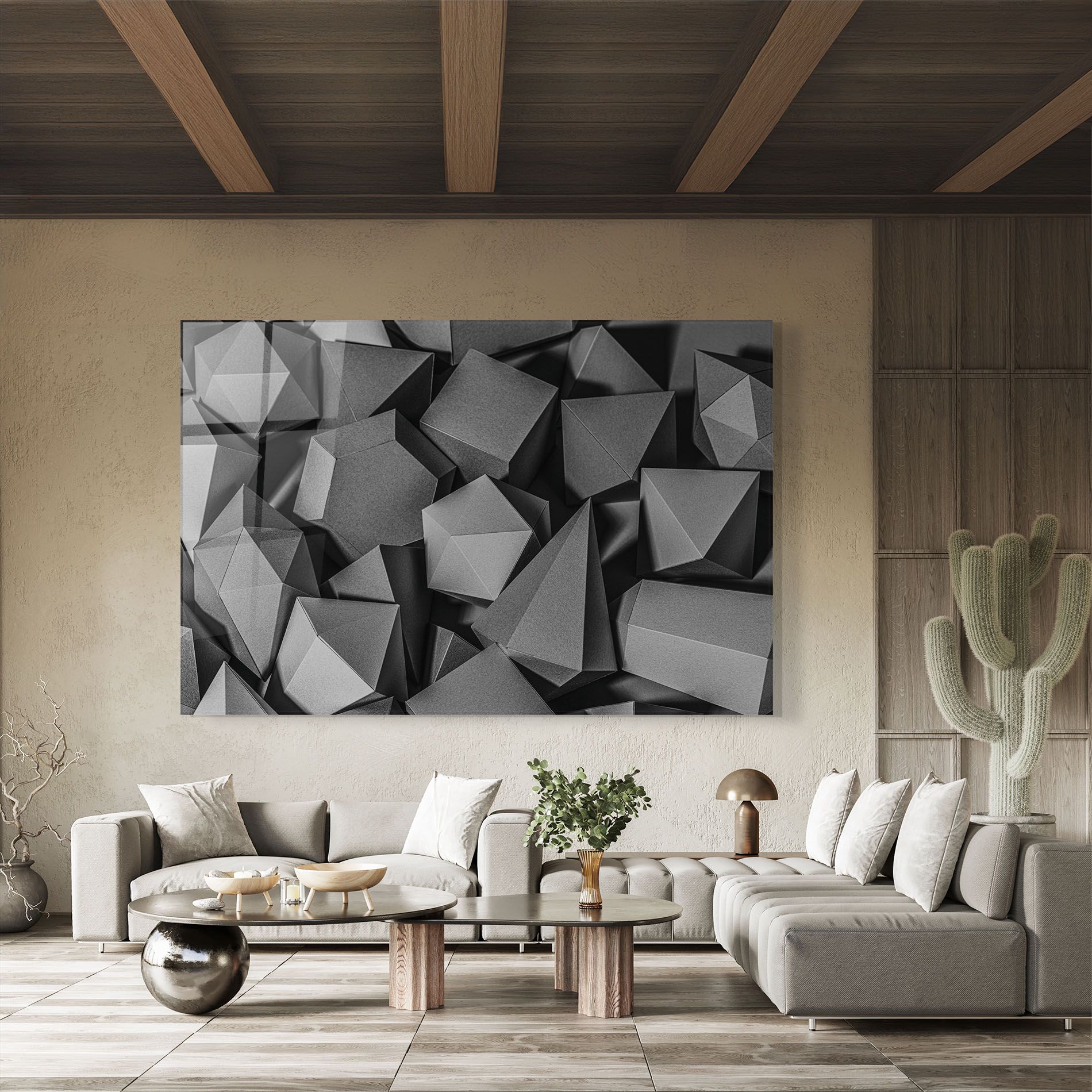 Black Geometric Shapes mockup 8