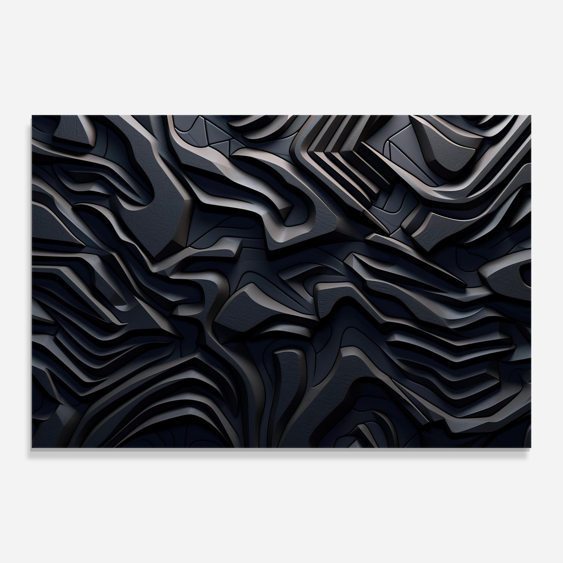 Black 3d Lines mockup 0