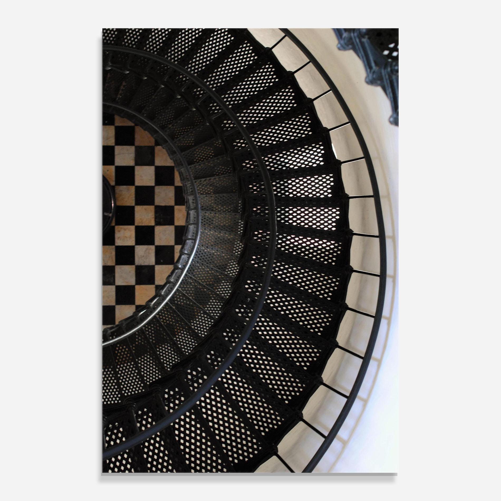 Üvegkép Beautiful Black Stairs mockup 0