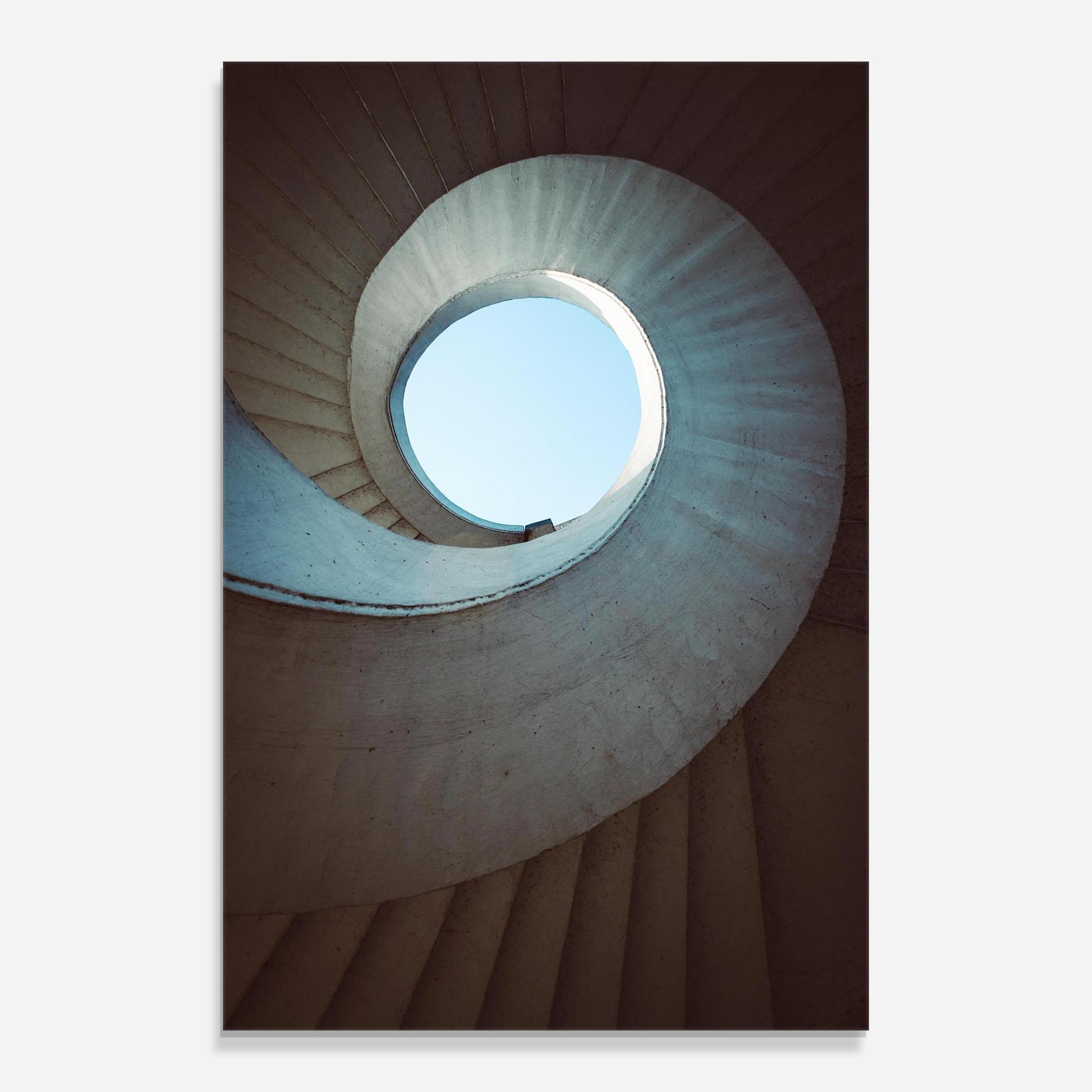 Üvegkép Spiral Cream Stairs mockup 0