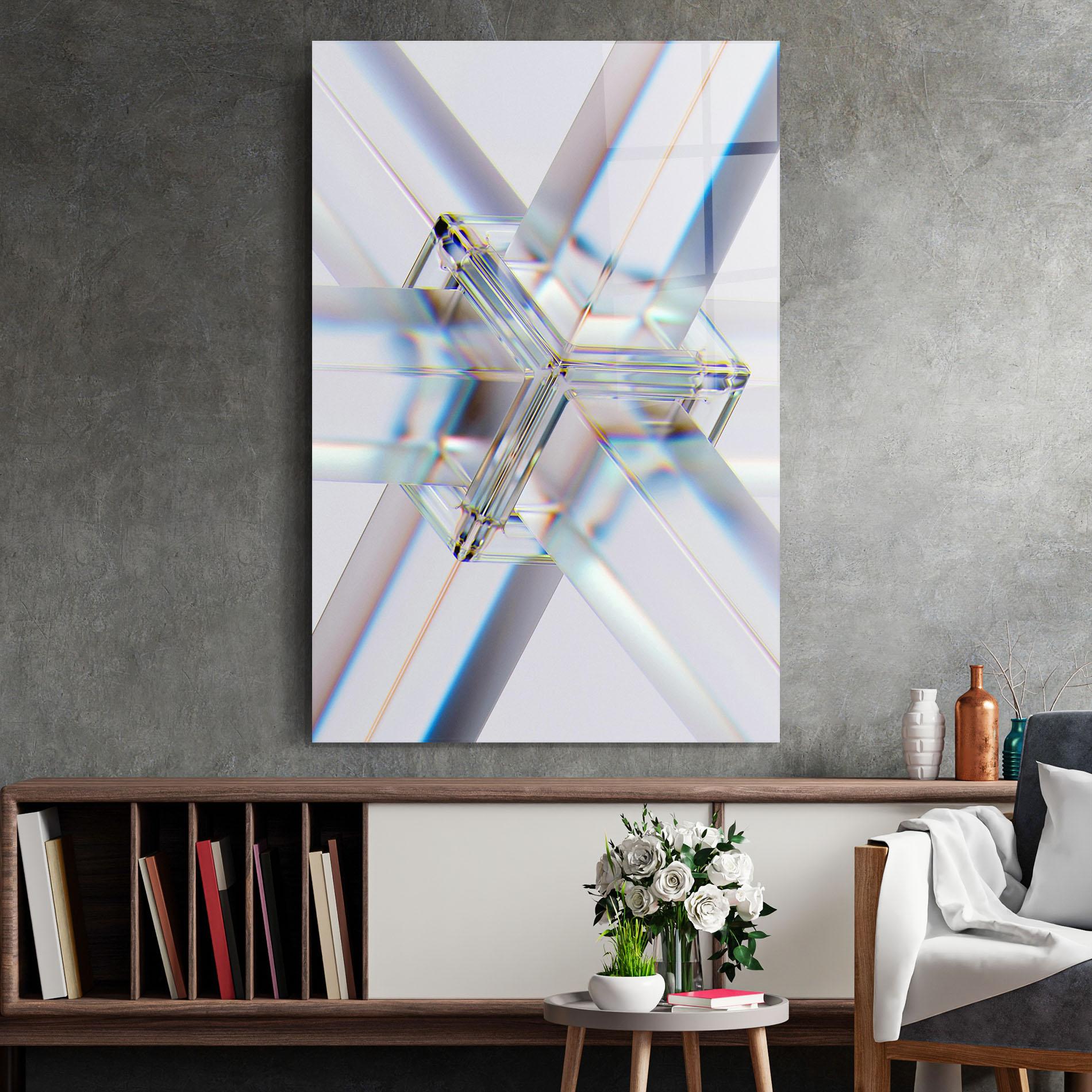 Üvegkép Glass Shape mockup 2