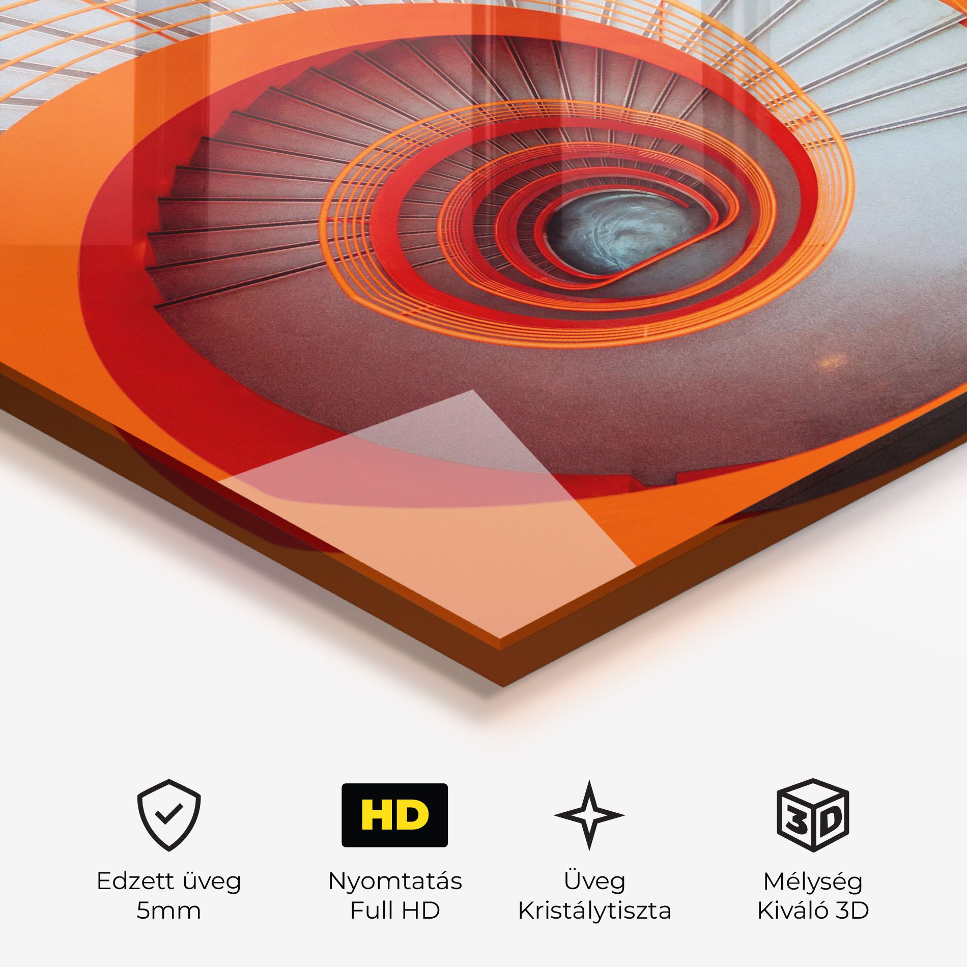 Grey Orange Stairs mockup 3