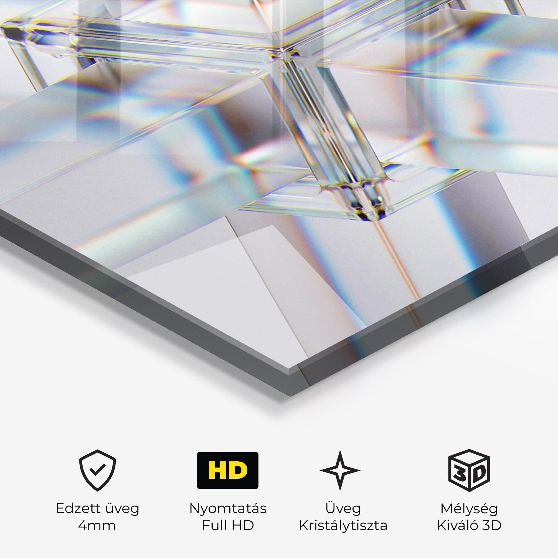 Üvegkép Glass Shape mockup 3