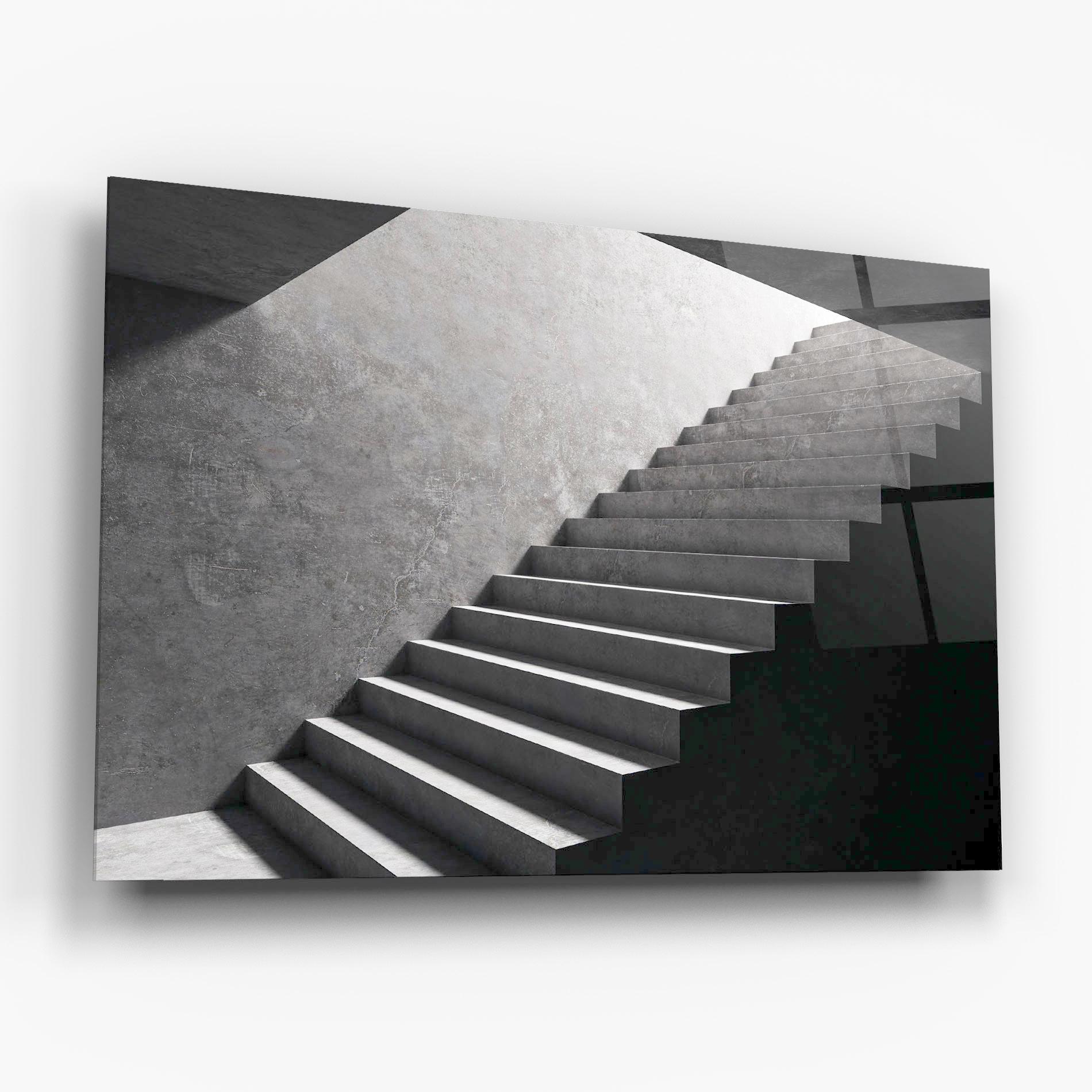 Üvegkép Concrete Stairs mockup 6