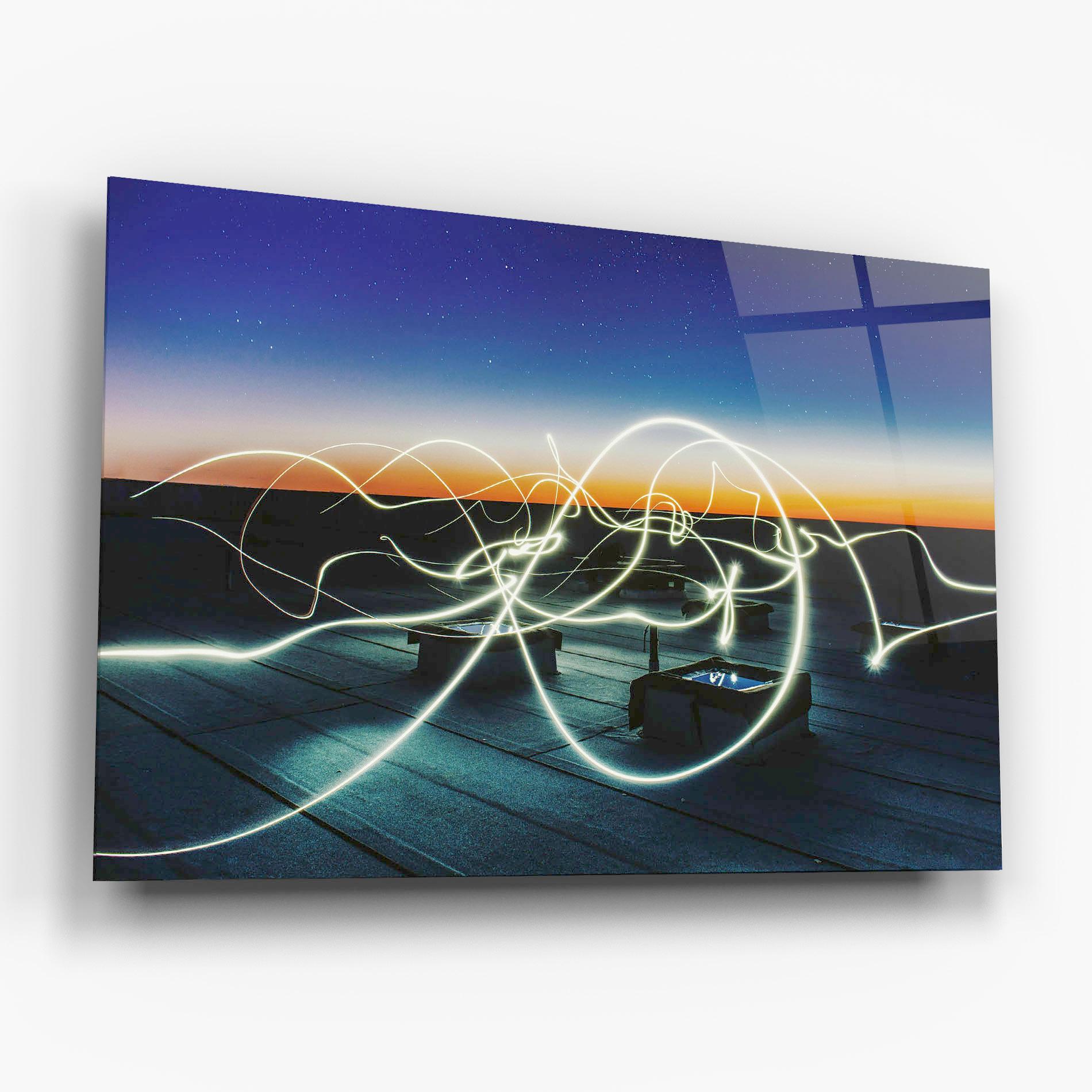 Üvegkép White Light Floating mockup 6